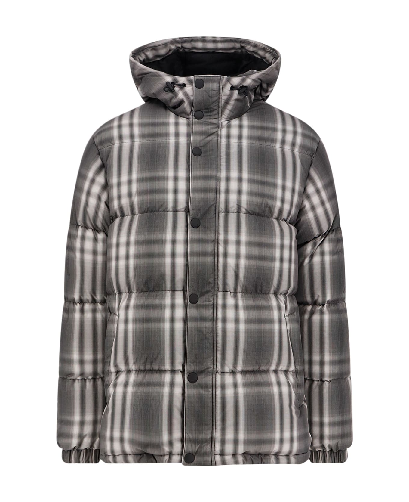 Burberry Snowdonia Hooded Down Jacket - BLACK IP CHECK