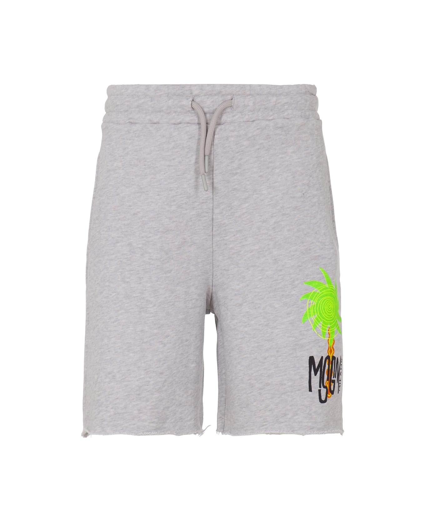 MSGM Shorts With Print - Gray