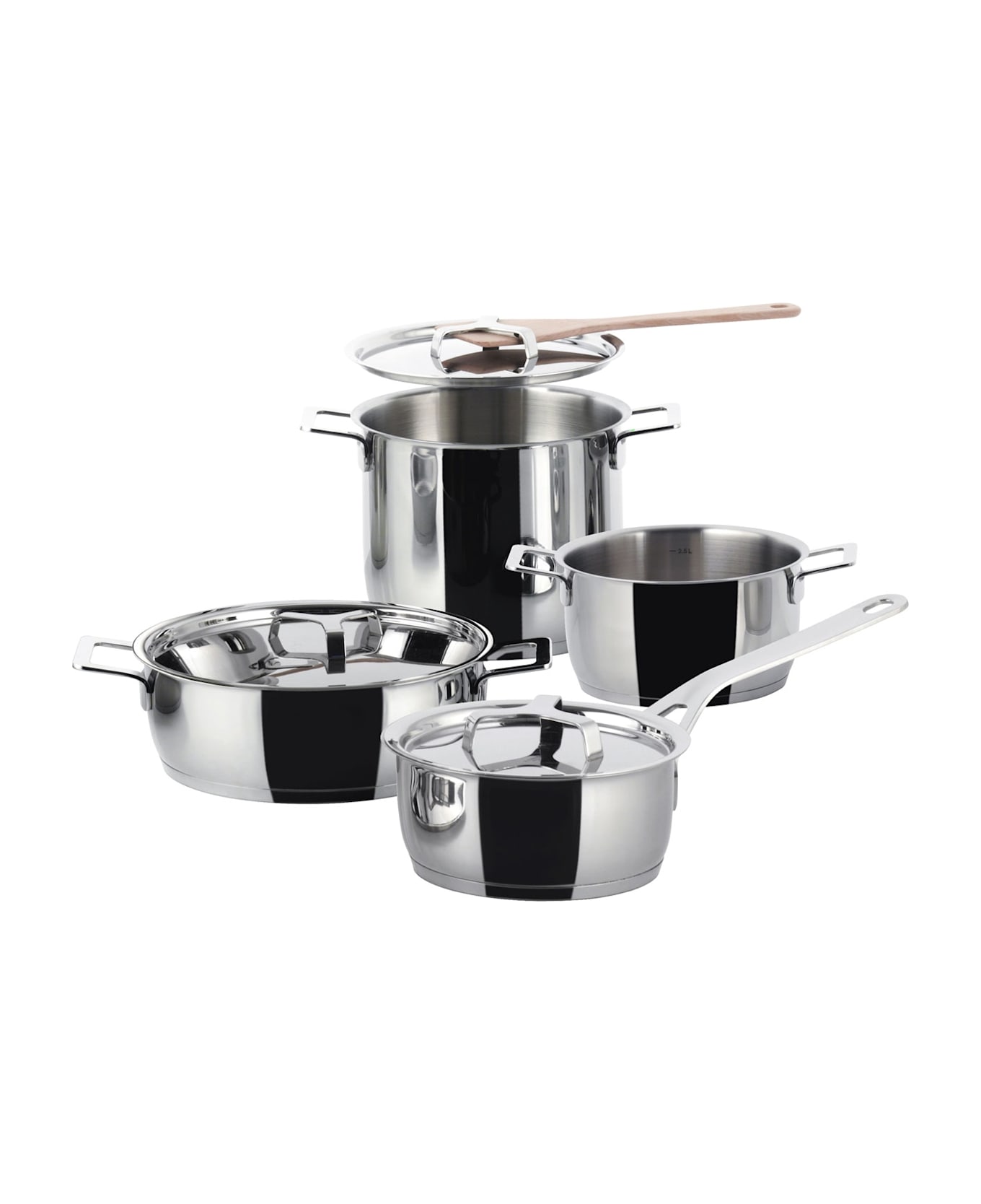 Alessi Pots&pans Set 7 Pezzi - Acciaio