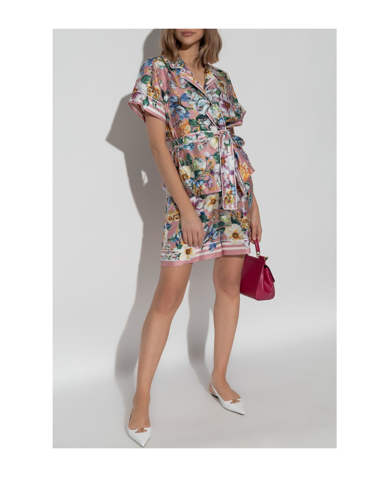 Dolce & Gabbana Silk Shorts - PINK