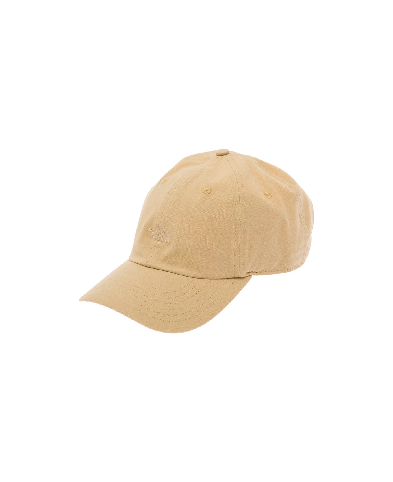The North Face Beige Baseball Cap With Tonal Logo Embroidery In Cotton Man - Beige