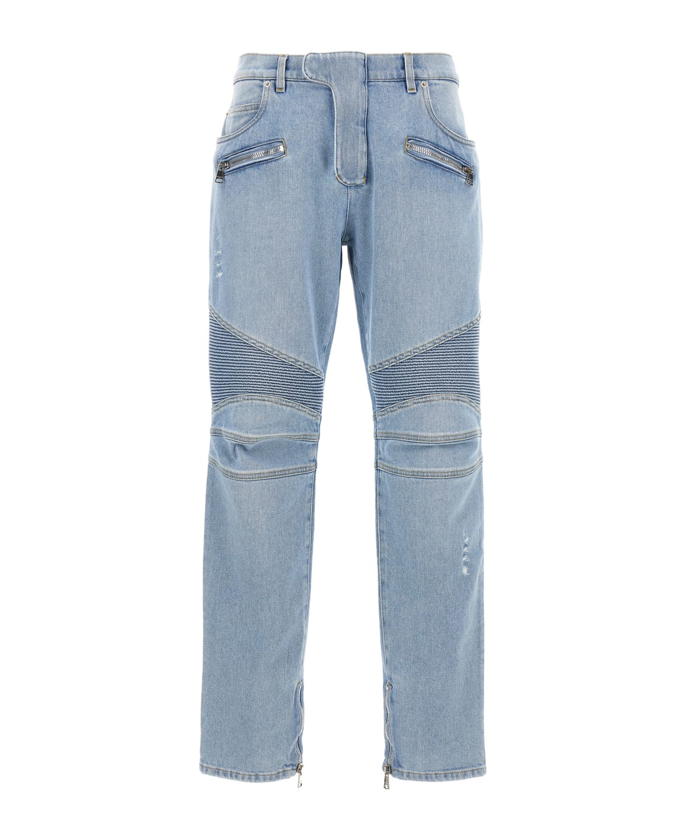 Balmain 'biker' Jeans - Light Blue