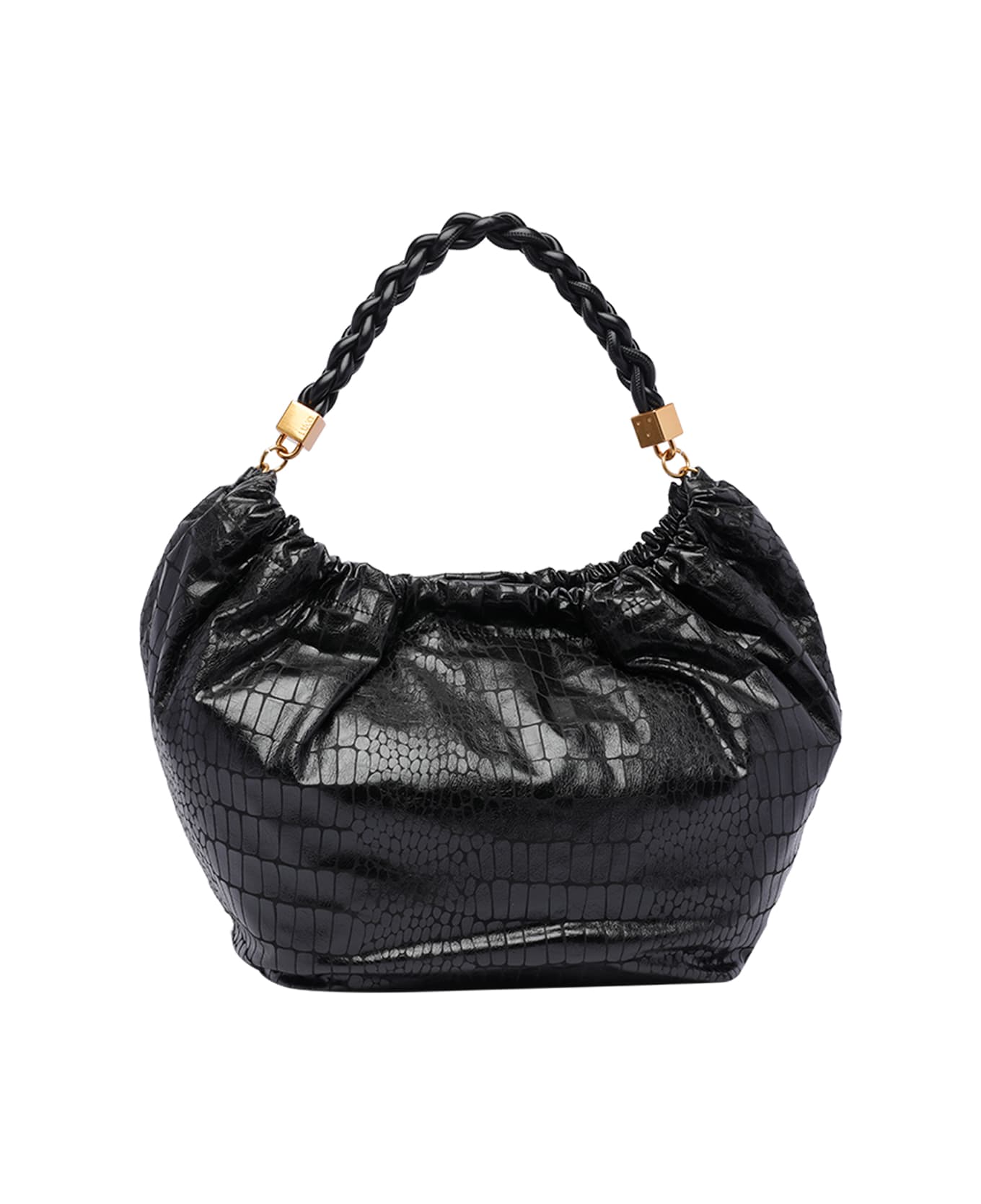 Liu-Jo Large Logo Hobo Bag - Black