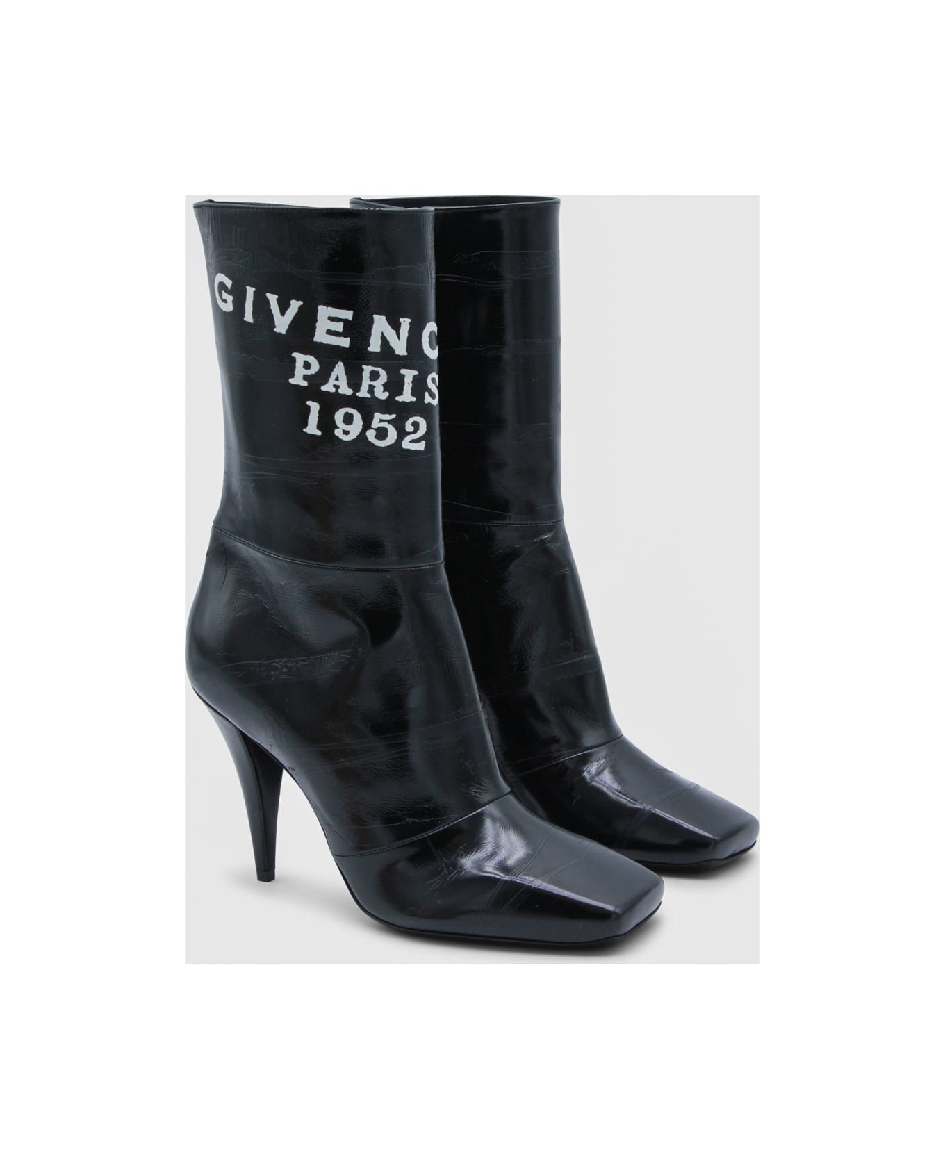Givenchy Black Leather Boots - Black