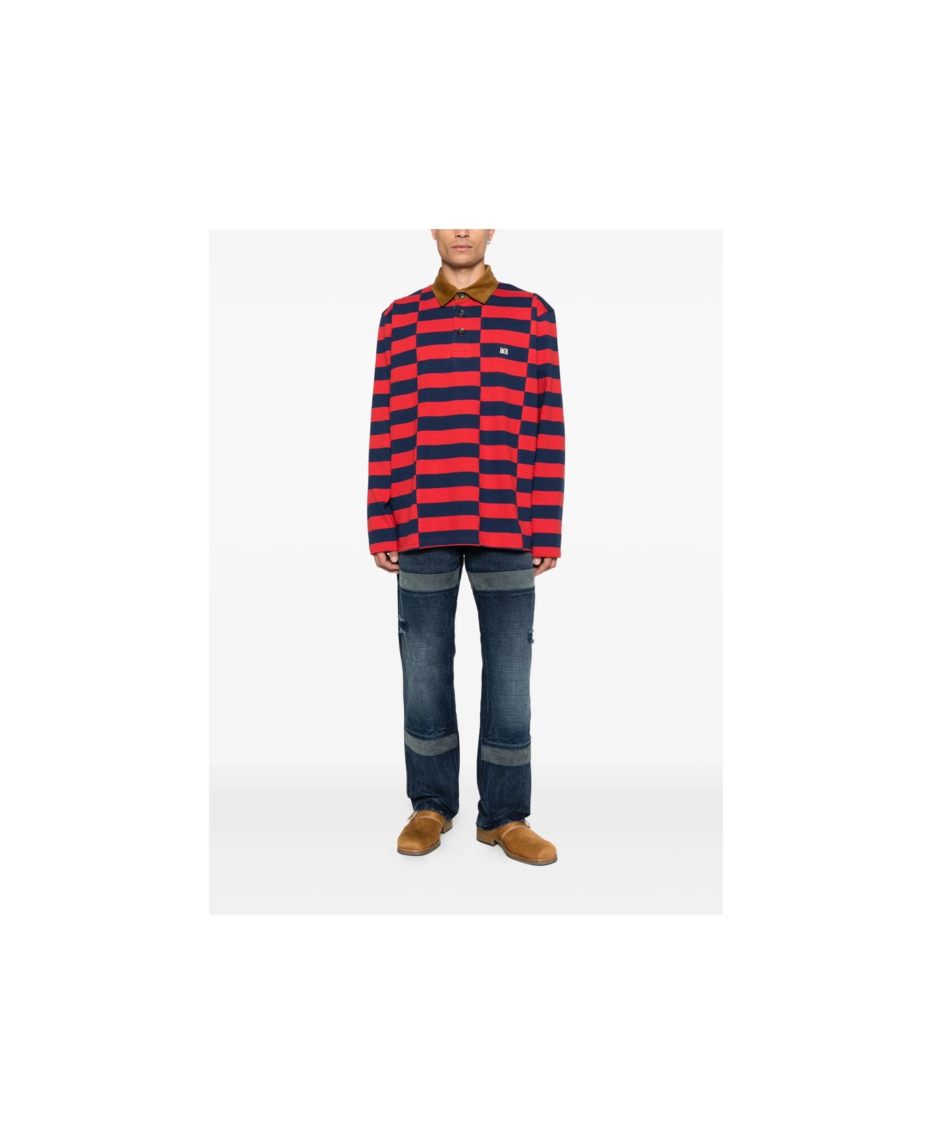 Wales Bonner Sweater - RED/BLUE
