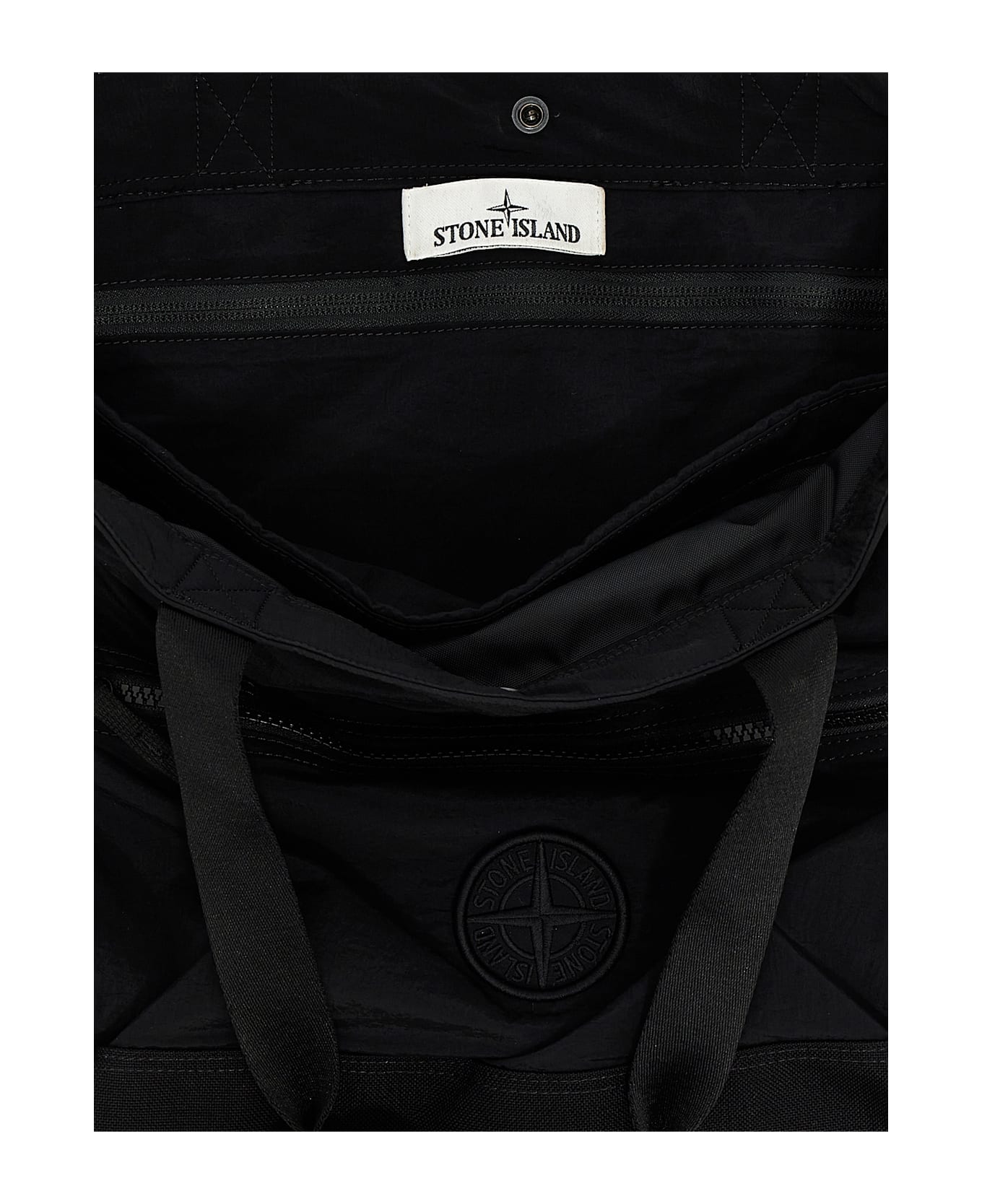 Stone Island 
91676 Nylon Metal
 Shopping Bag - Nero