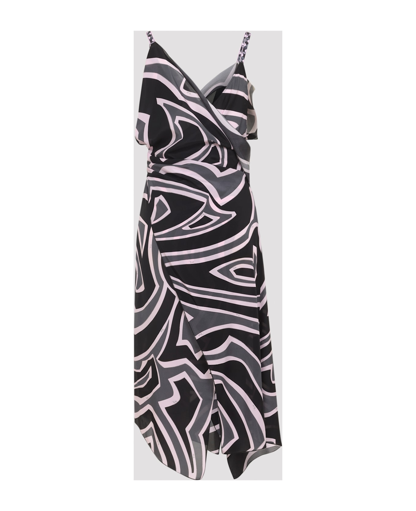 Pucci Long Dress - Black Pink