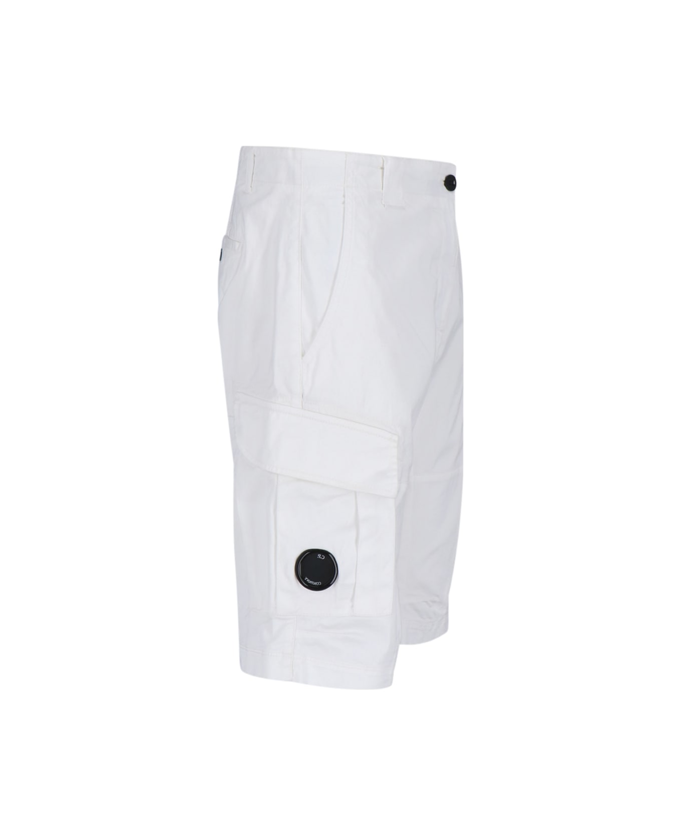 C.P. Company Logo Shorts - Gauze White