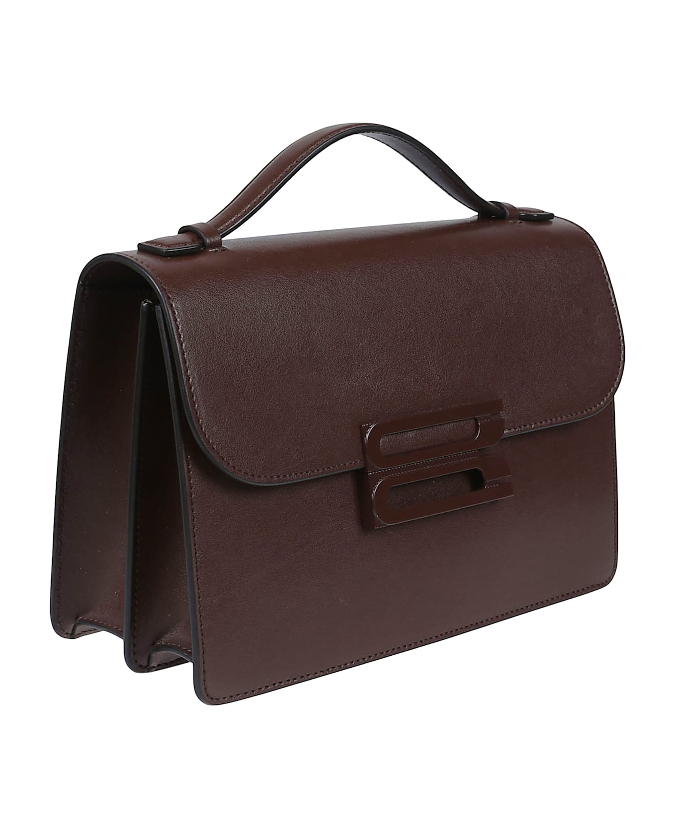 Victoria Beckham Tonal Buckle The Dorian Bag - Dark Brown
