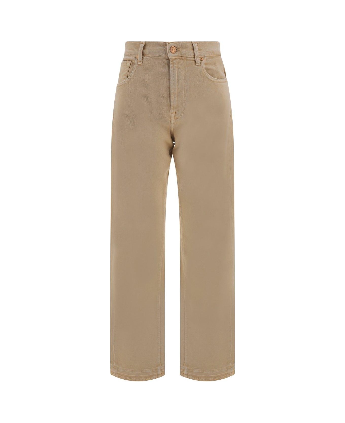 7 For All Mankind Tess Logo-patch Jeans - COLMANWHI