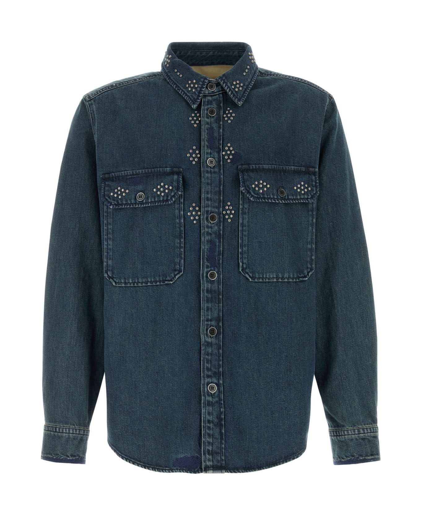 Isabel Marant Denim Osco Shirt - FADEDBLUE