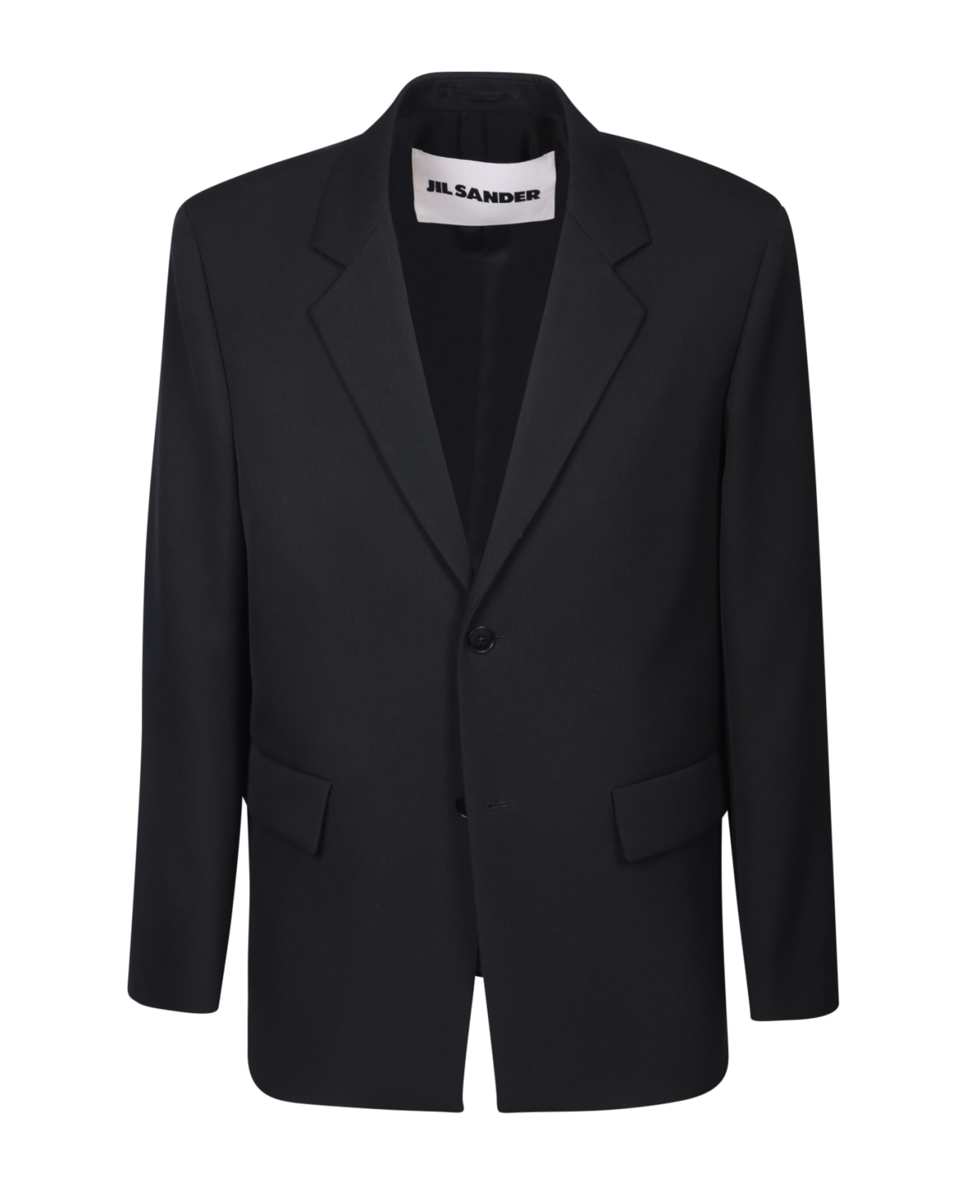 Jil Sander Single-breasted Jacket Black Suit - Black