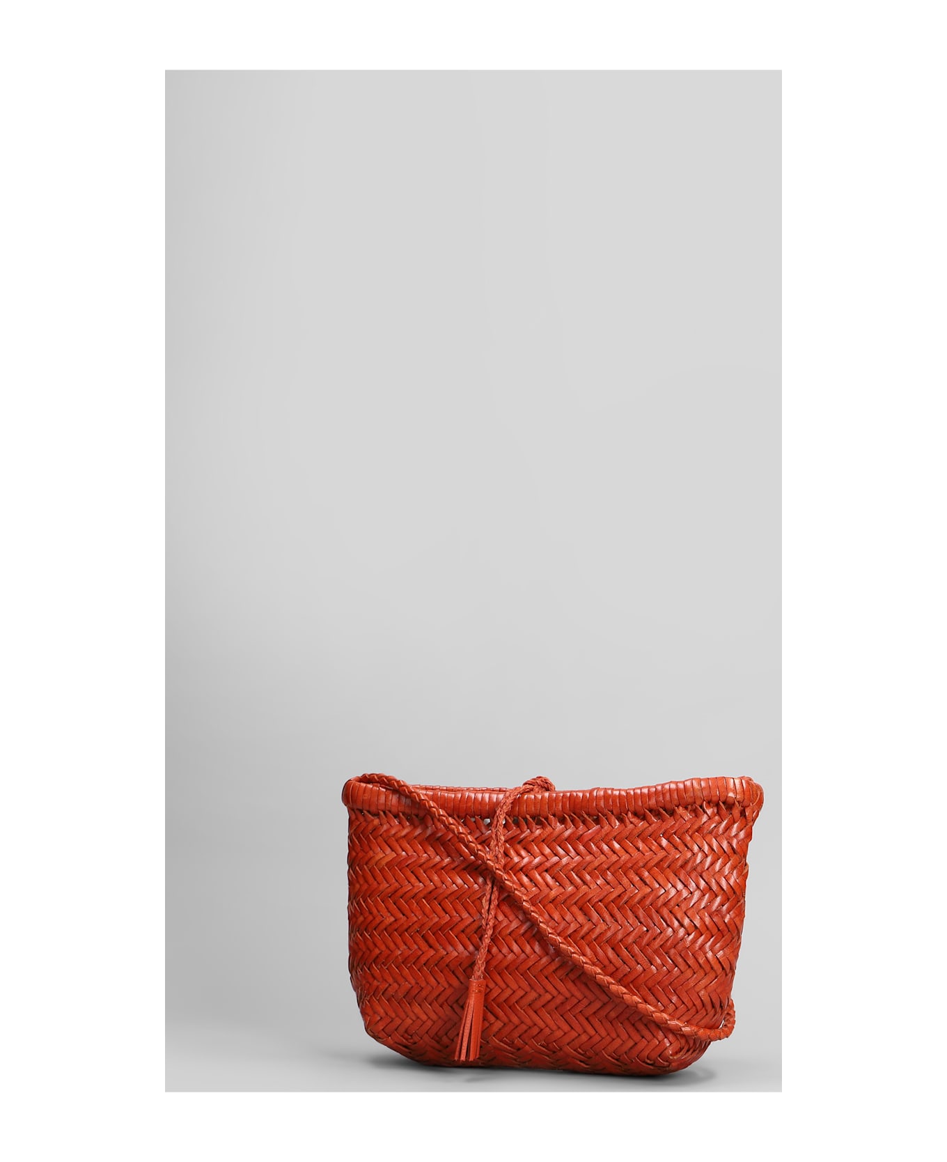Dragon Diffusion Minsu Mini Basket Hand Bag In Orange Leather - orange
