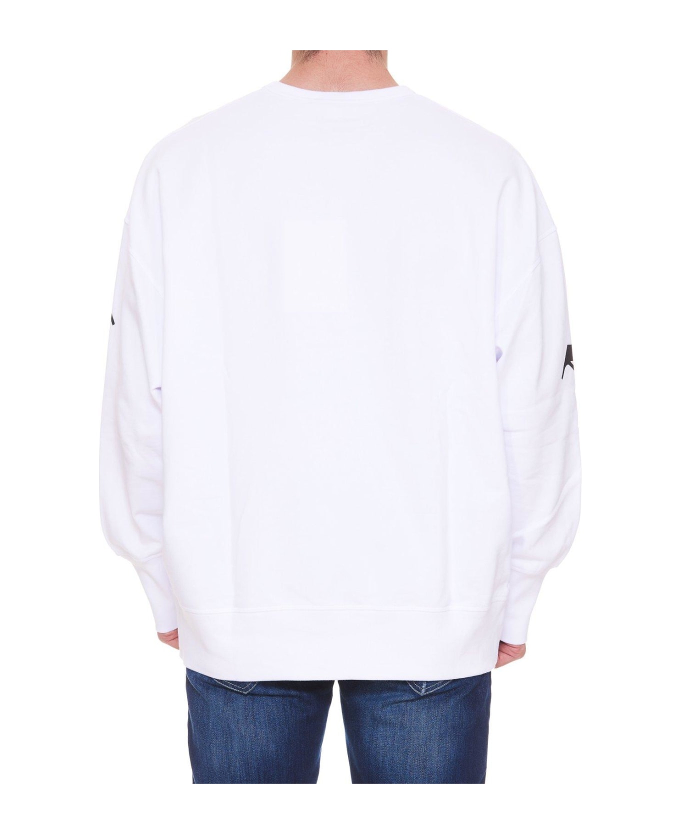 Alexander McQueen Logo-printed Crewneck Sweatshirt - Bianco