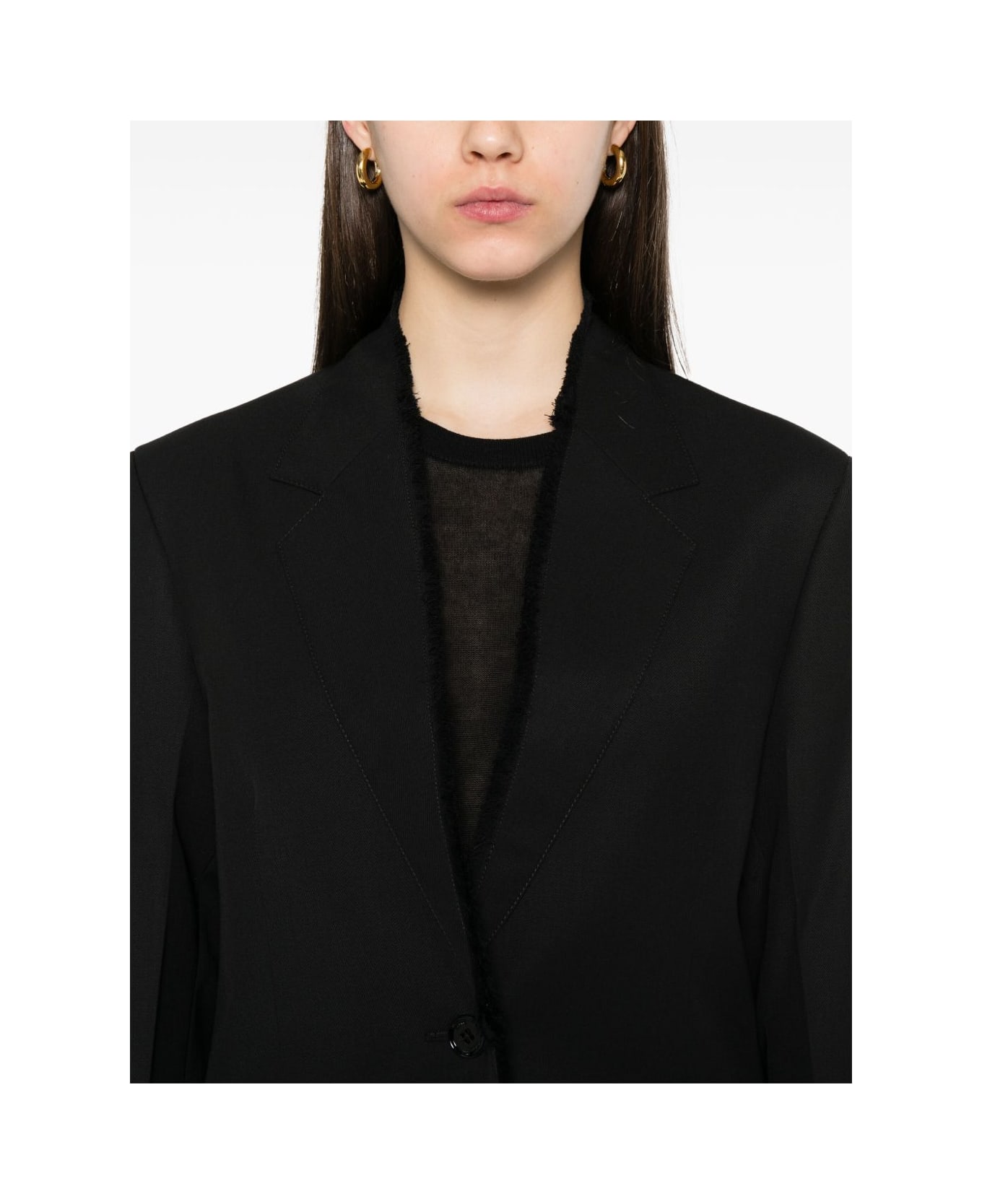 Totême Wool Single-breasted Jacket - Black