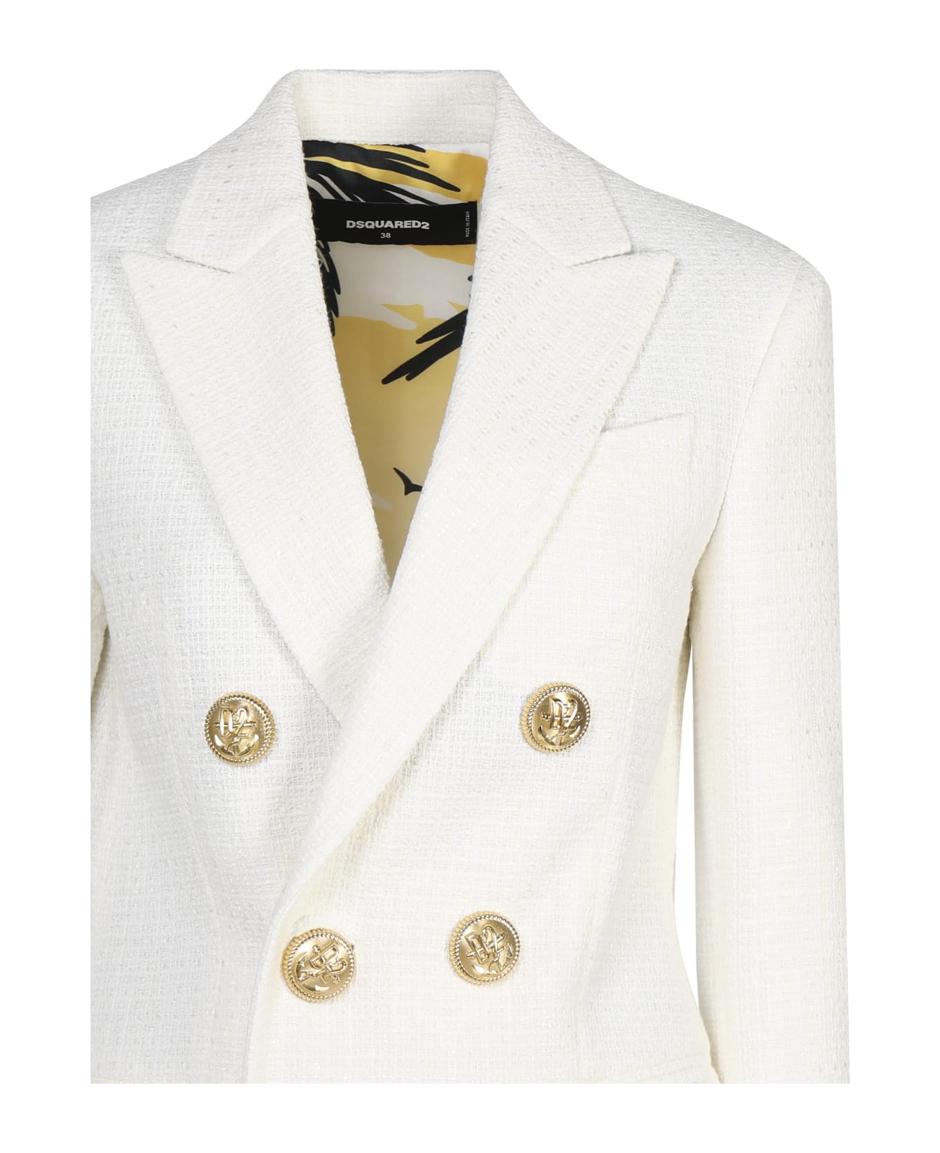 Dsquared2 Tweed Suit - White