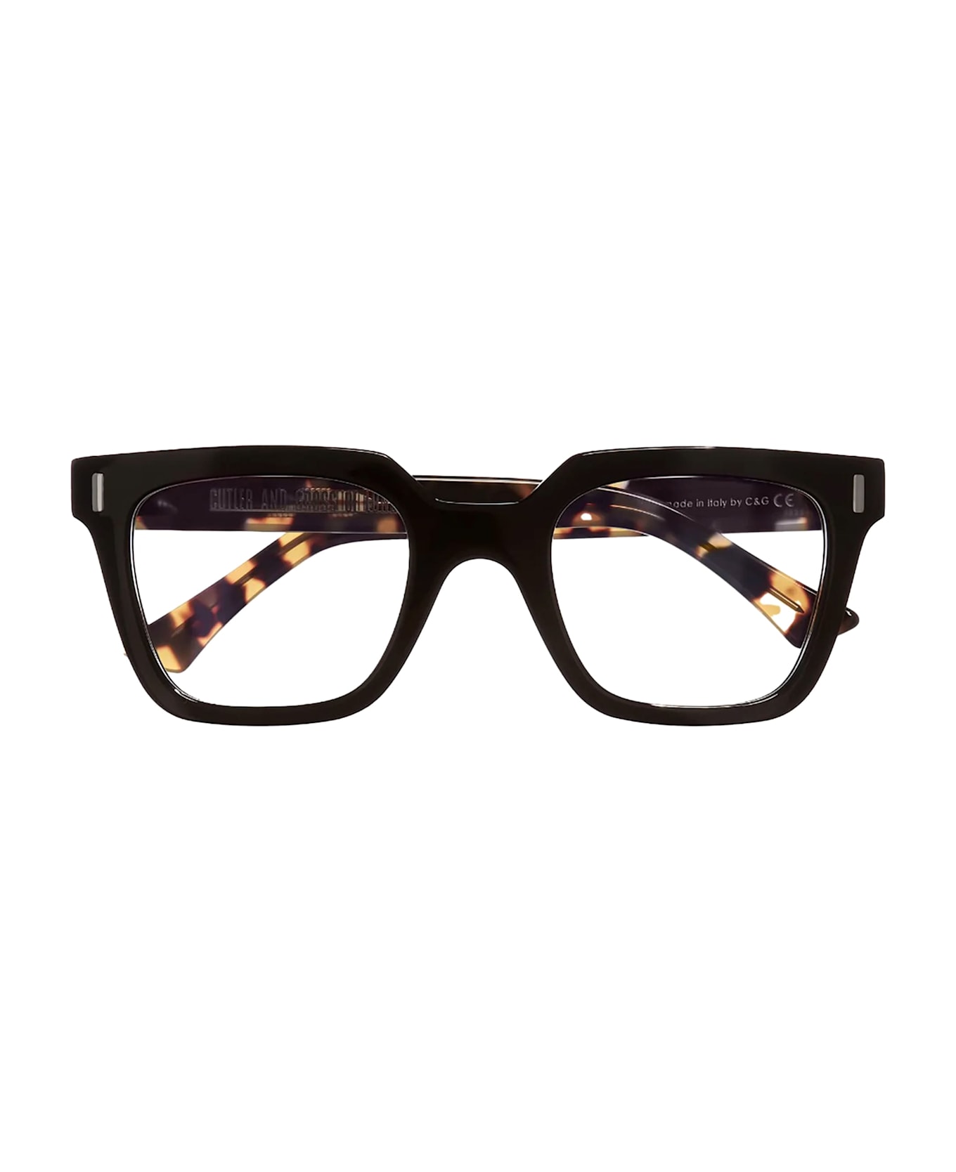 Cutler and Gross 1305 - Black On Camouflage Rx Glasses - black/tortoise