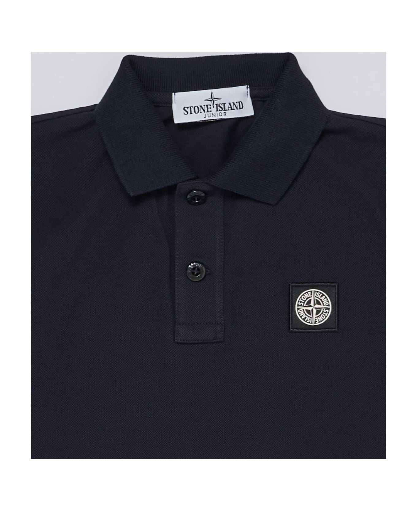 Stone Island Junior Polo Polo - BLU Tシャツ＆ポロシャツ