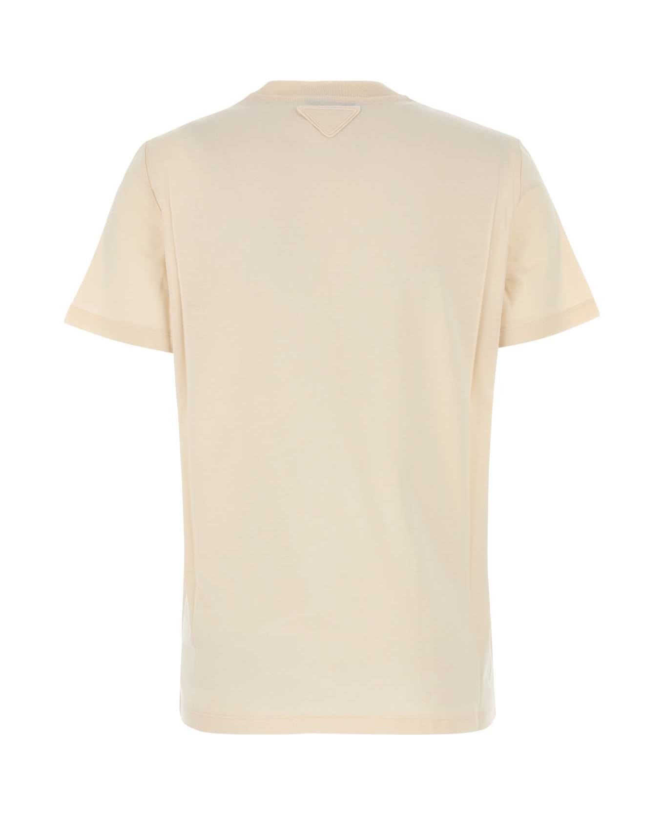 Prada Sand Cotton T-shirt - GESSO