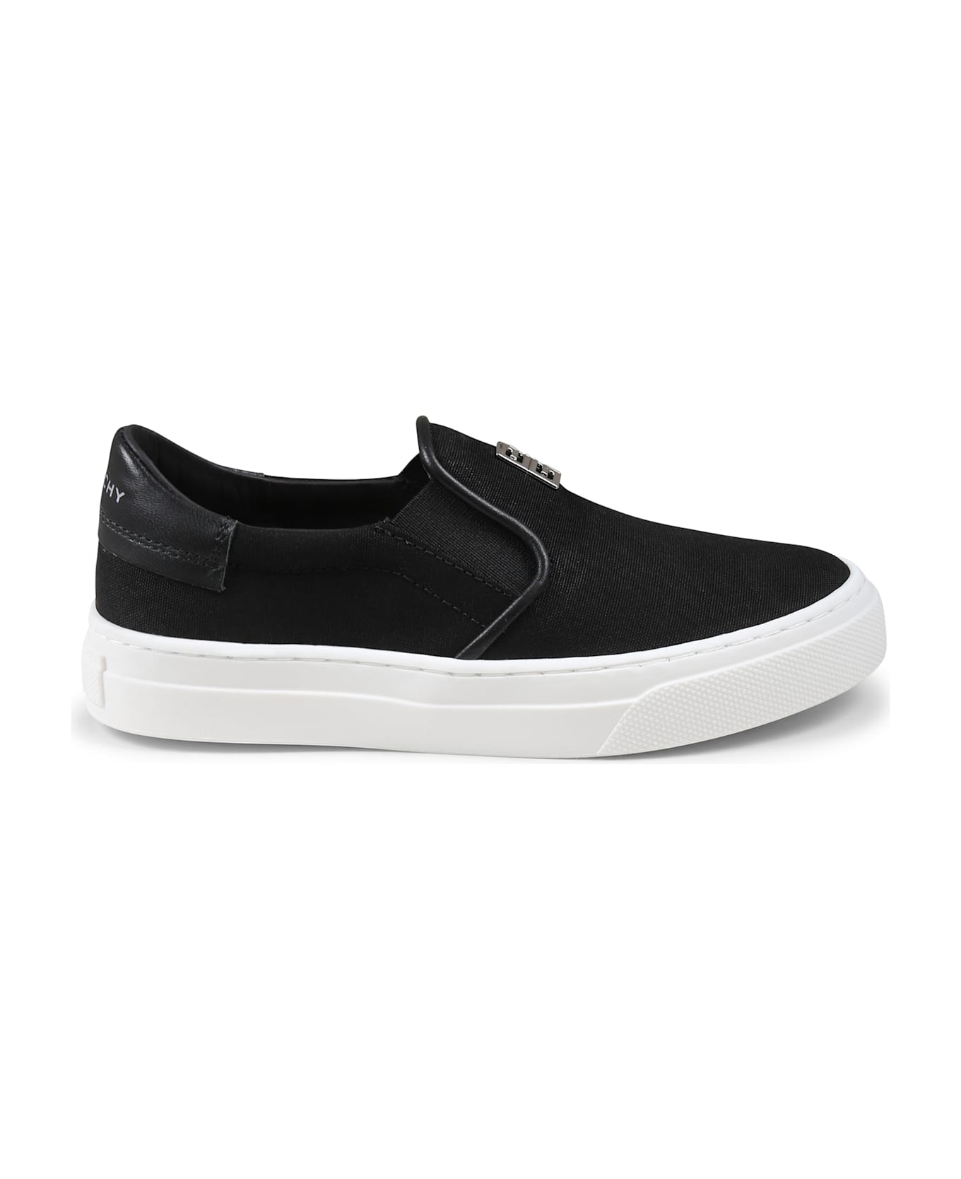 Givenchy Black Sneakers For Kids With 4g Motif - Black
