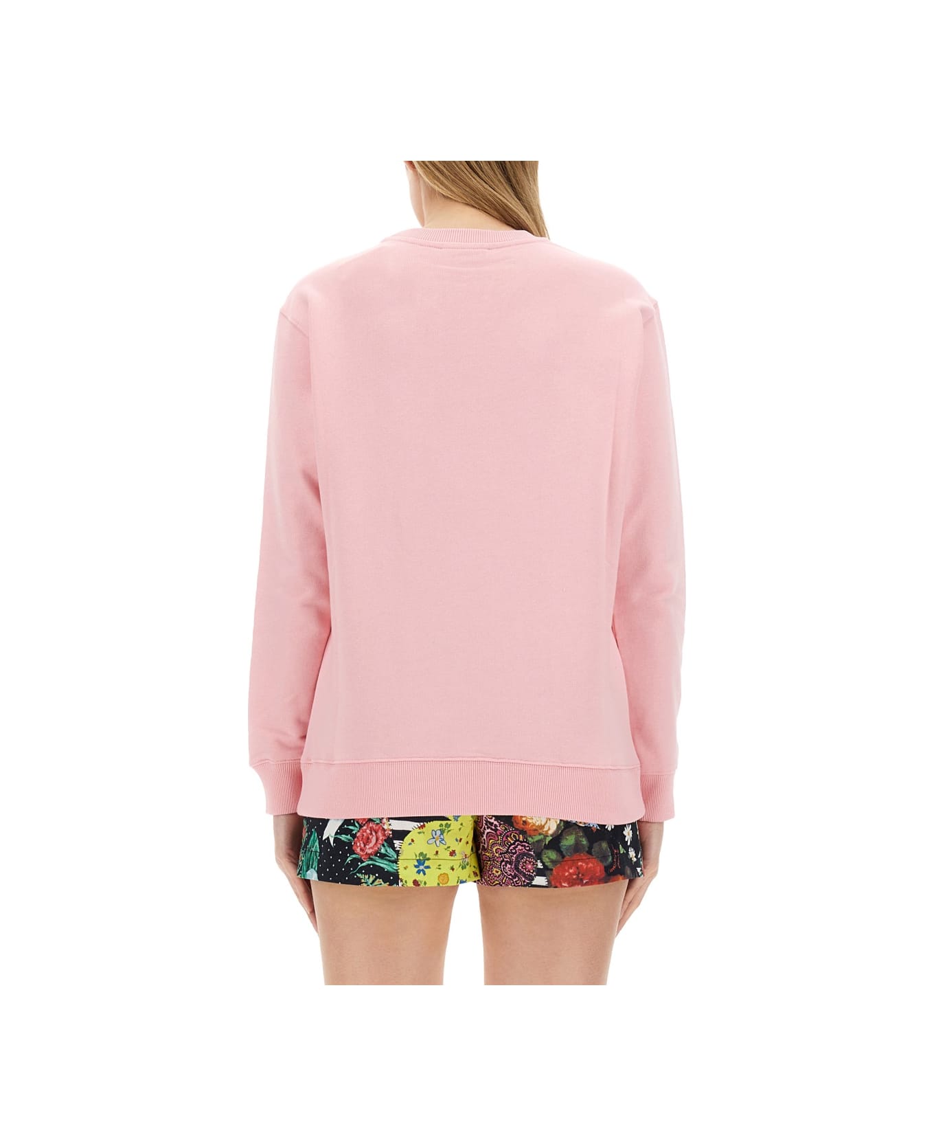 M05CH1N0 Jeans Sweatshirt With Logo - PINK