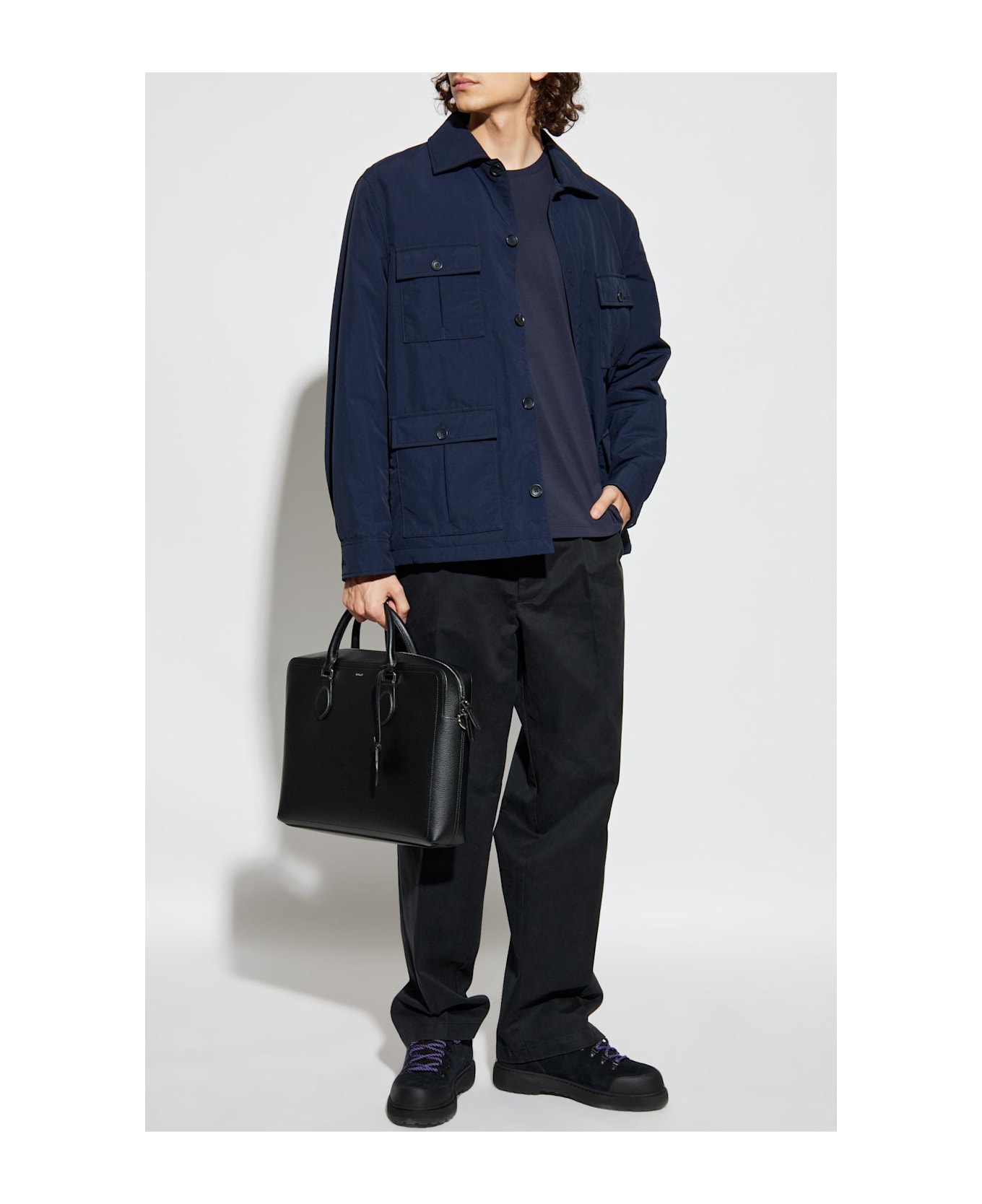 Bally T-shirt With Logo - Navy