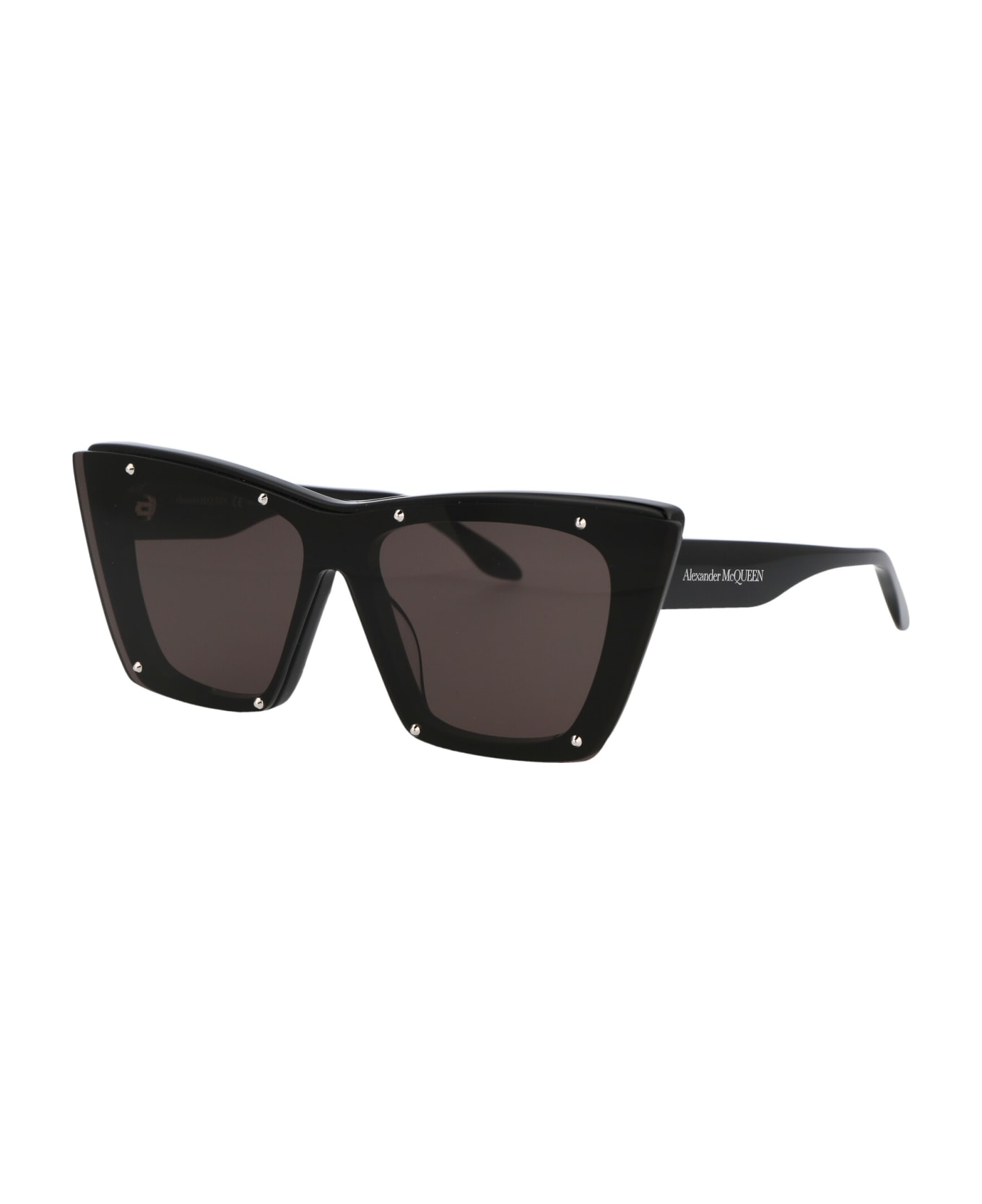 Alexander McQueen Eyewear Am0361s Sunglasses - 005 BLACK BLACK GREY サングラス