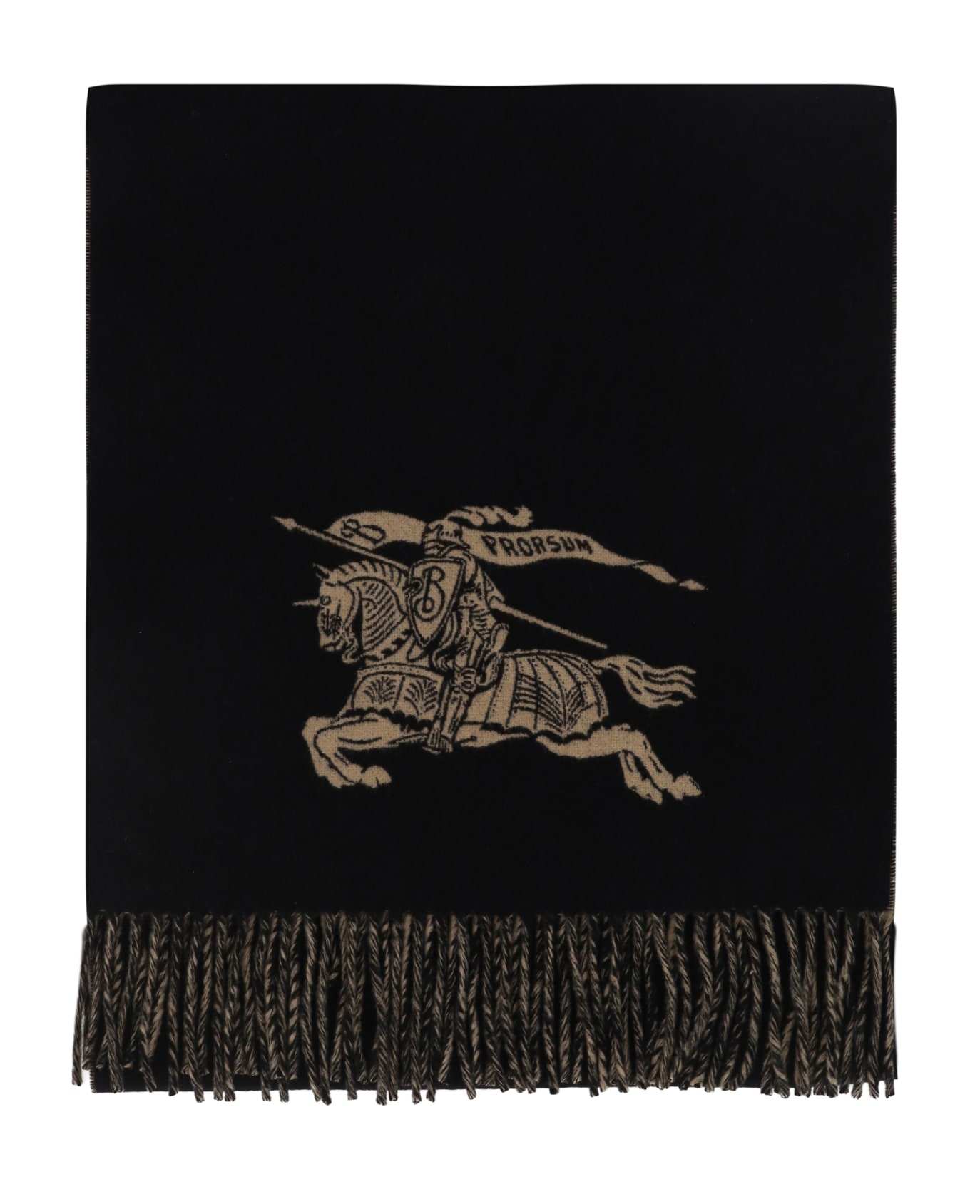 Burberry Scarf - Camel/black