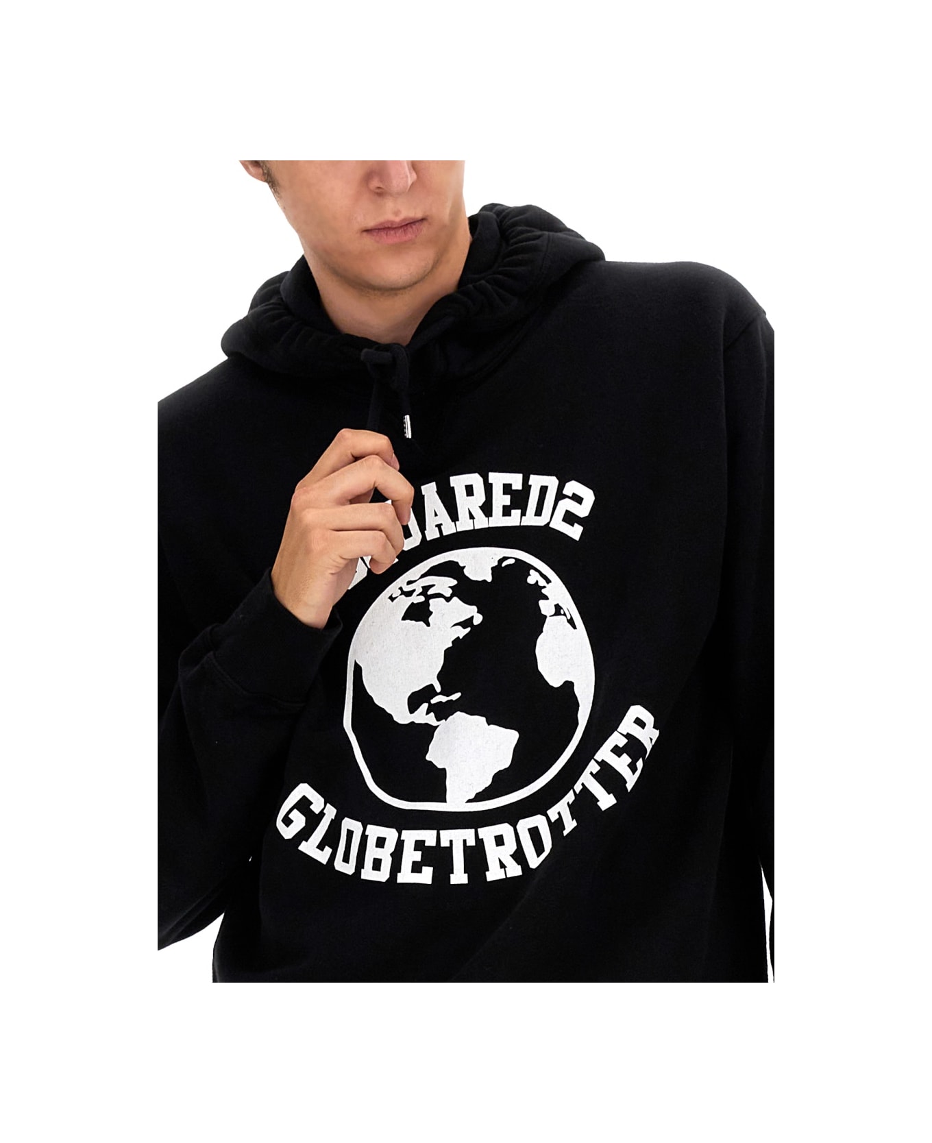 Dsquared2 Globetrotter Sweatshirt - BLACK