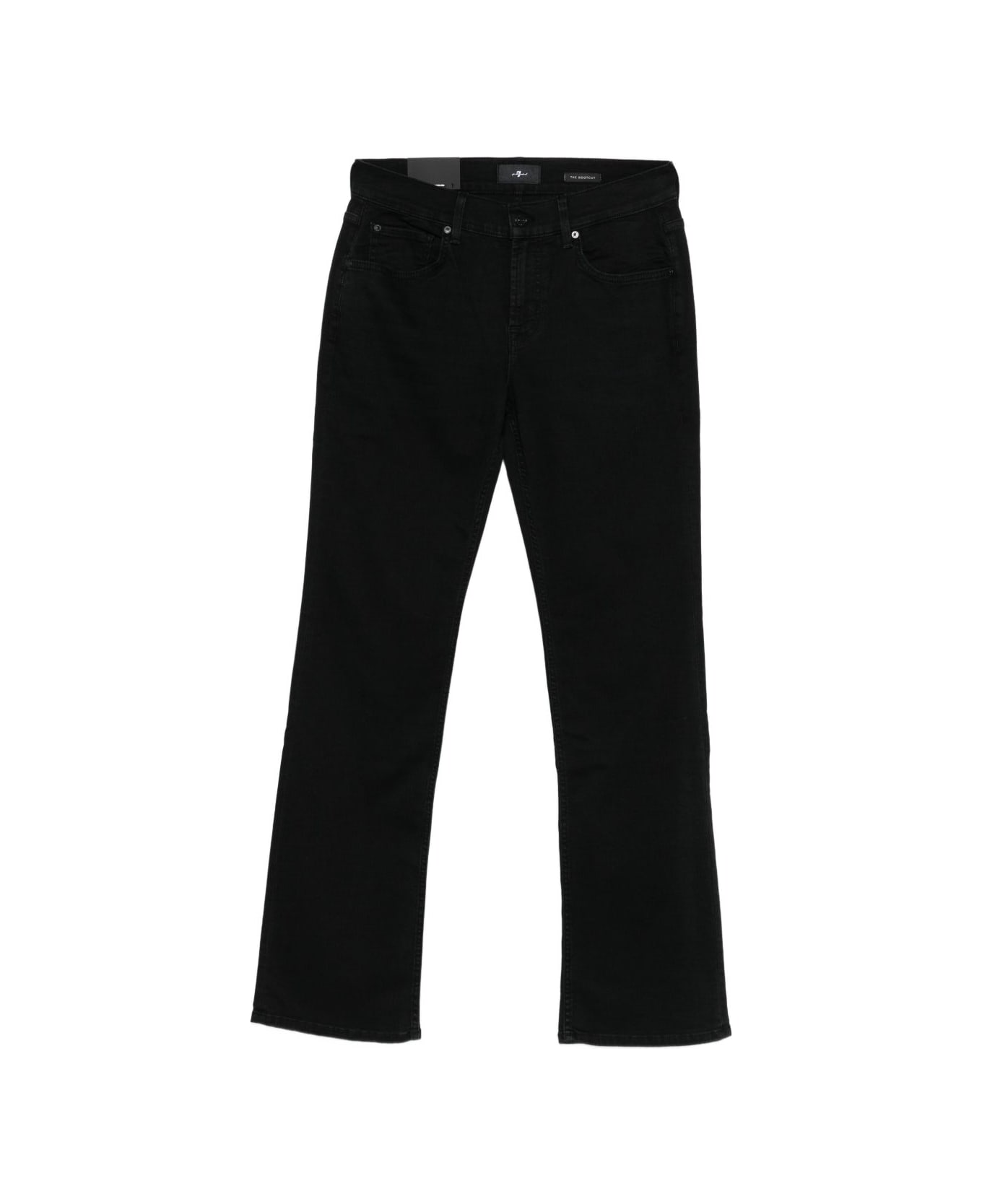 7 For All Mankind 7 For All Humanity Five-pocket Black Jeans - Black