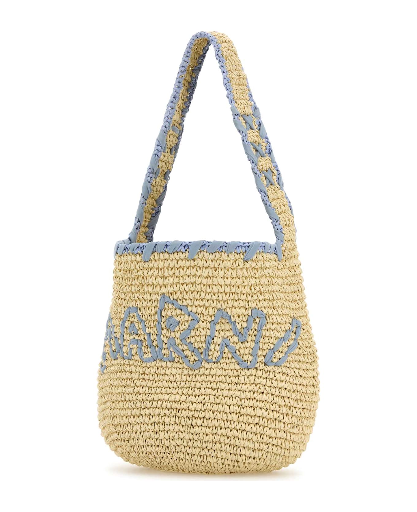 Marni Raffia Small Nassa Shoulder Bag - ZO981