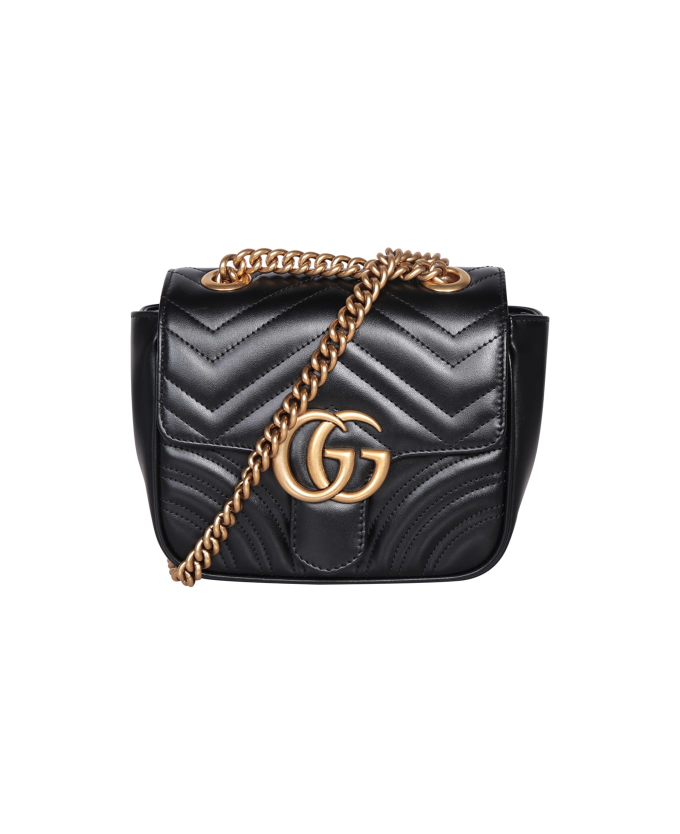 Gucci Gg Marmont Mini Shoulder Bag - Black