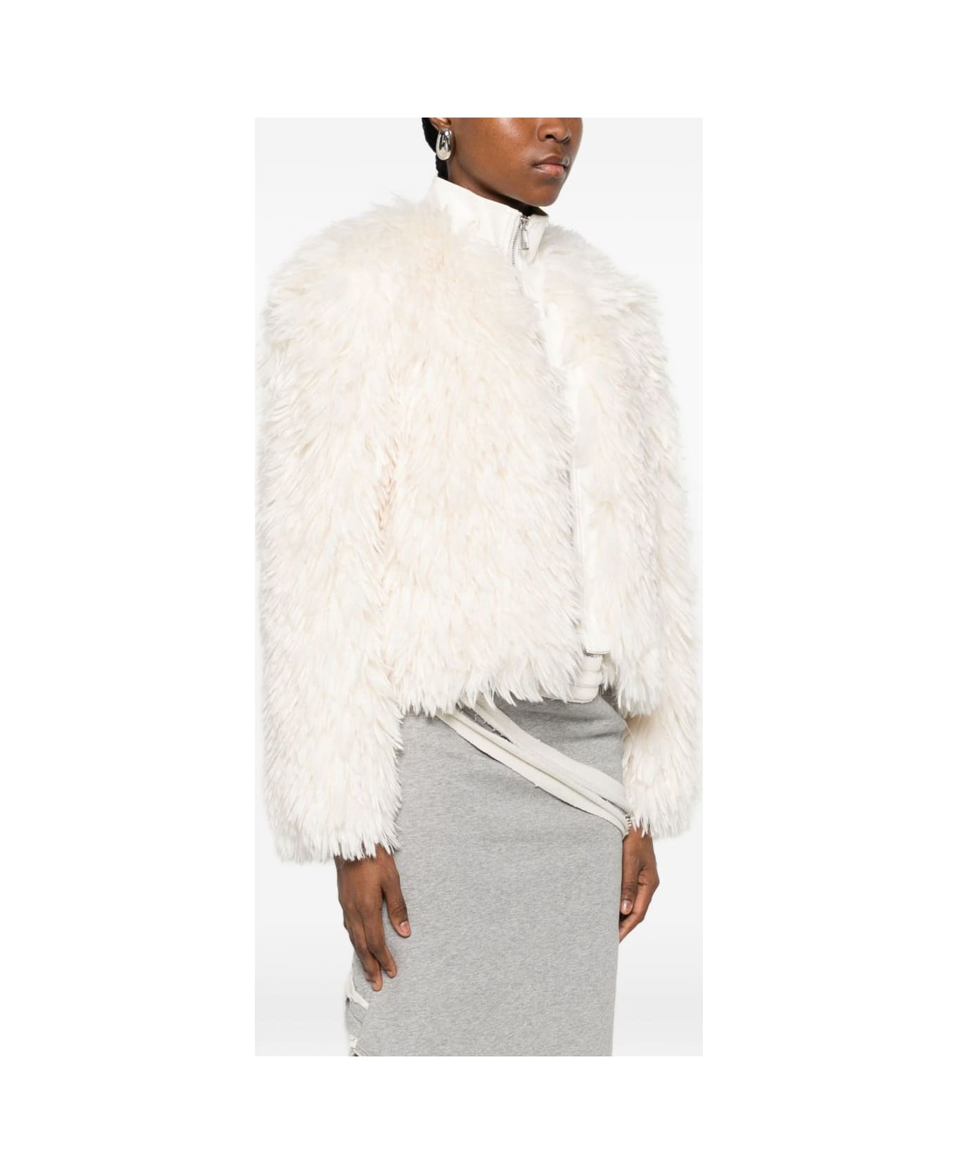 Apparis Zip-up Faux-fur Jacket - White