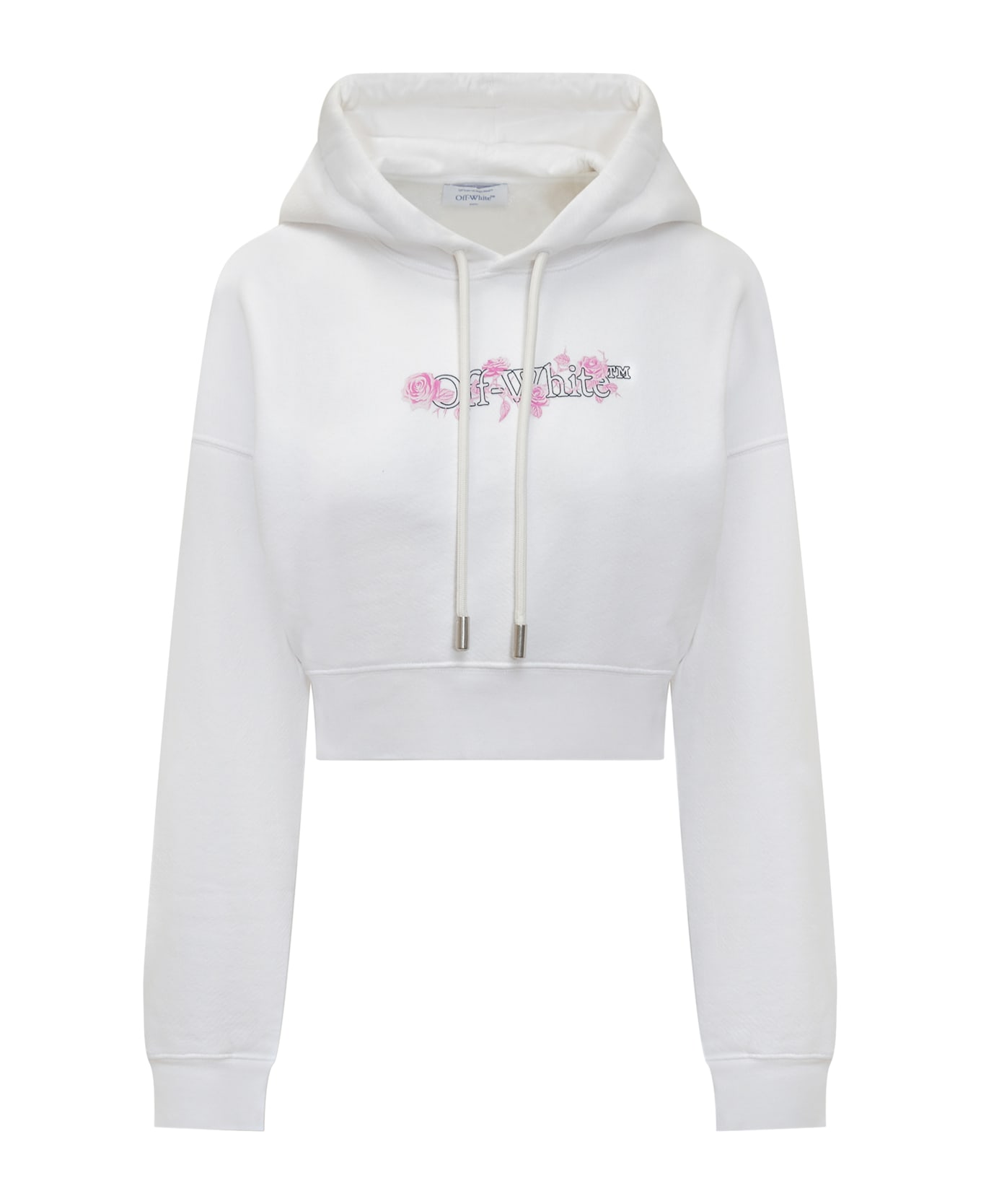 Off-White Bookish Roses Hoodie - WHITE-WHITE