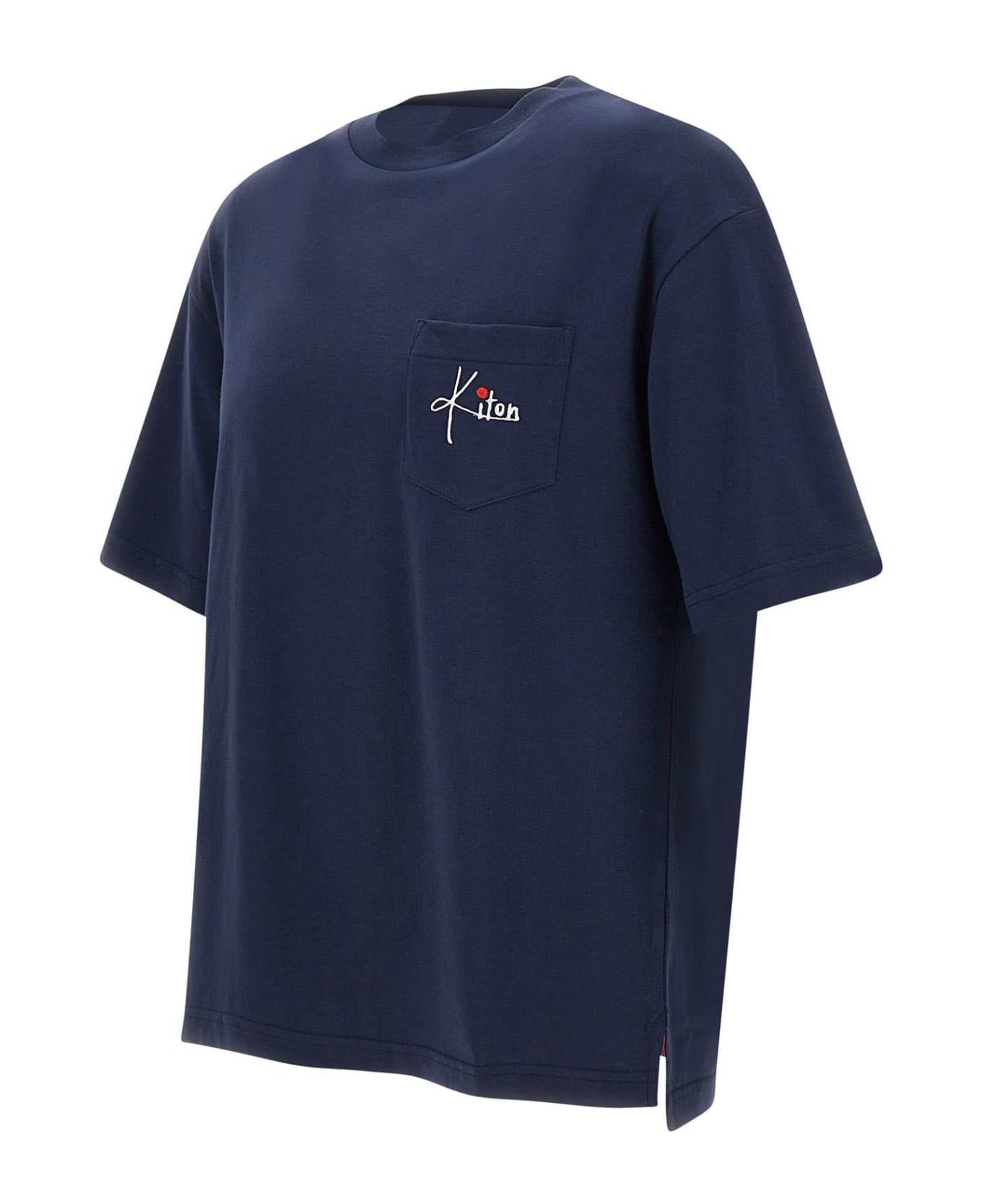 Kiton Cotton T-shirt - BLUE