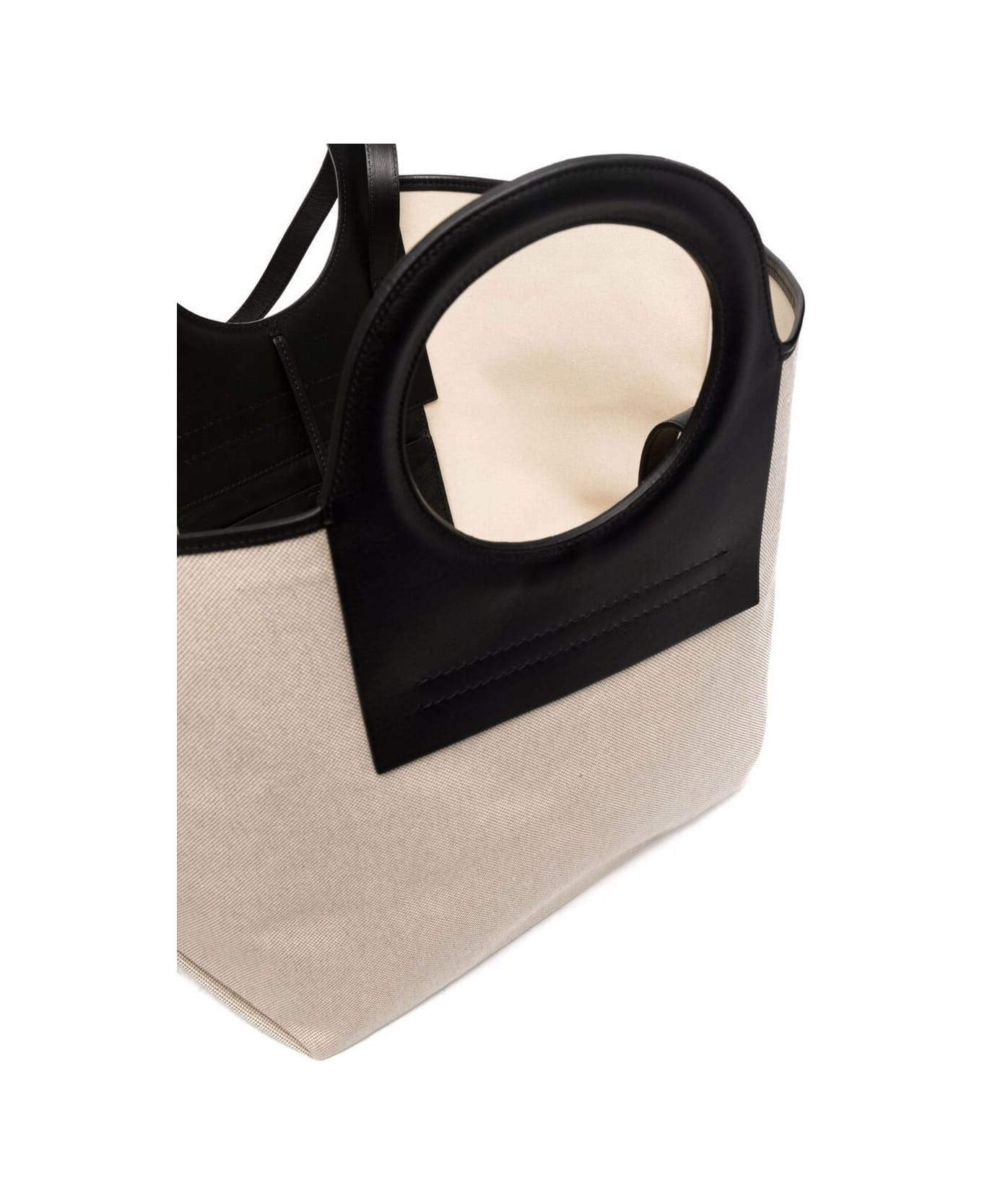 Hereu Cala Small Canvas Tote Bag, Beigeblack, Women's, Handbags & Purses Tote Bags & Totes