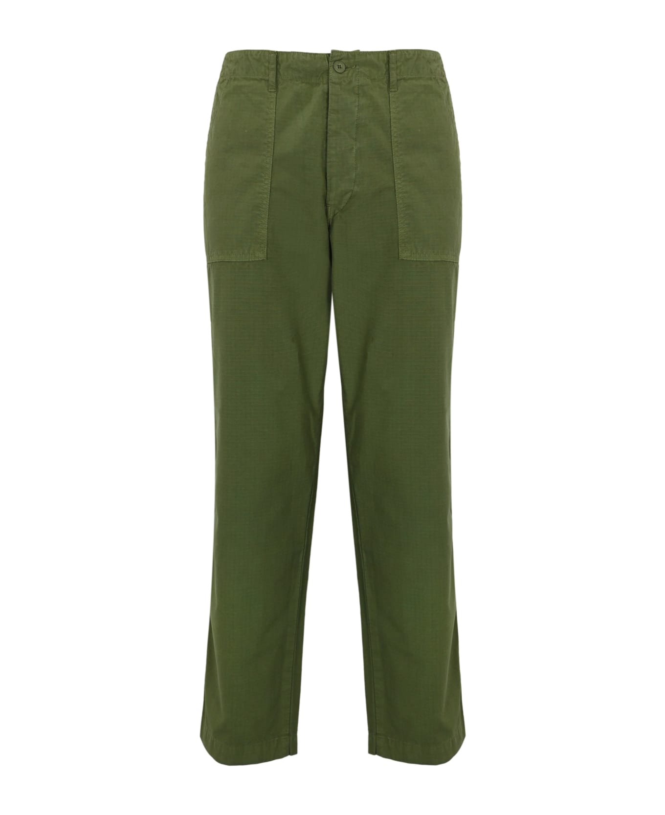 Roy Rogers Trousers With Big Pockets And Patches - Green ボトムス