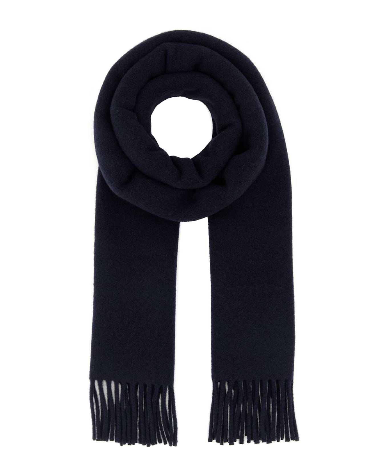 Ganni Midnight Blue Wool Scarf - SKYCAPTAIN