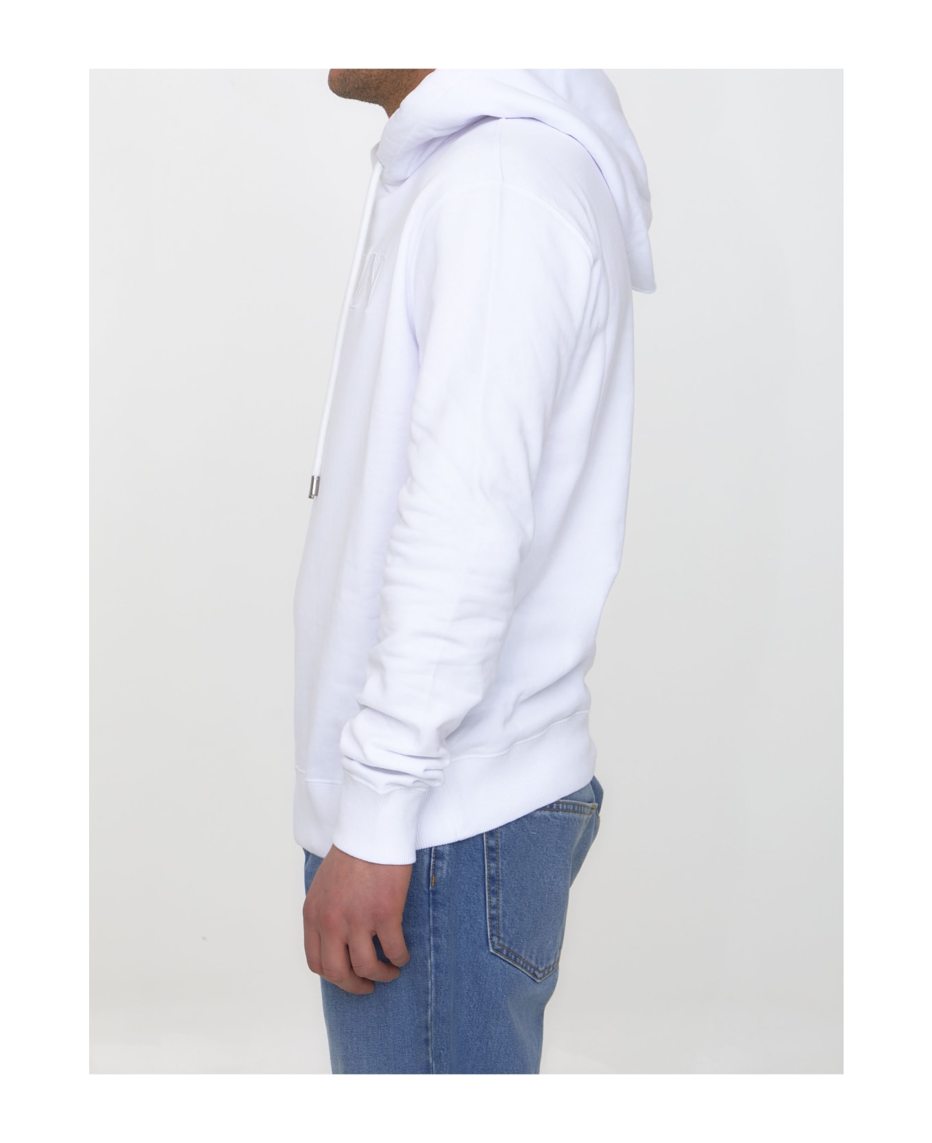Lanvin Cotton Hoodie With Logo - WHITE
