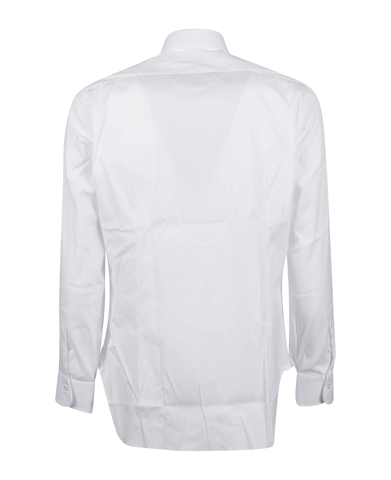 Barba Napoli Neck Shirt - Bianco