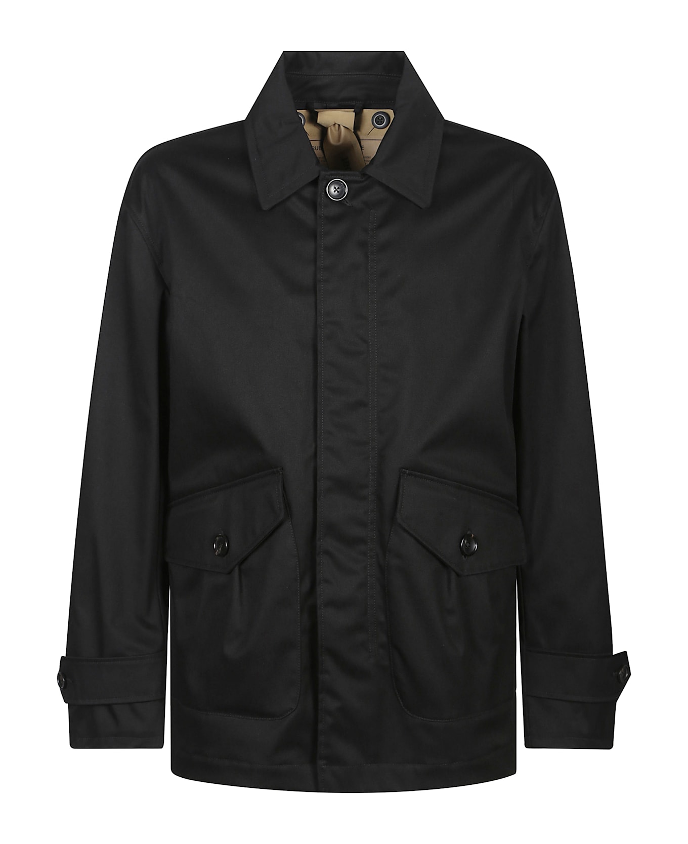 Ten C Waterproof Overcoat - Black