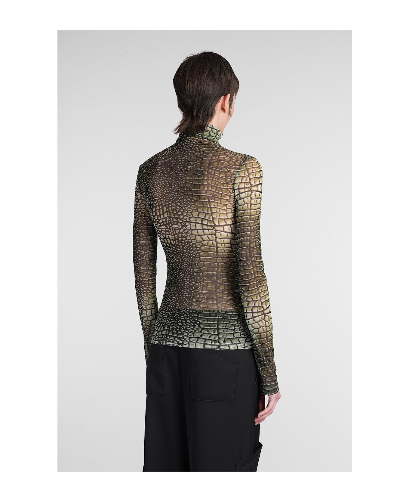 Off-White Topwear In Green Polyamide - green