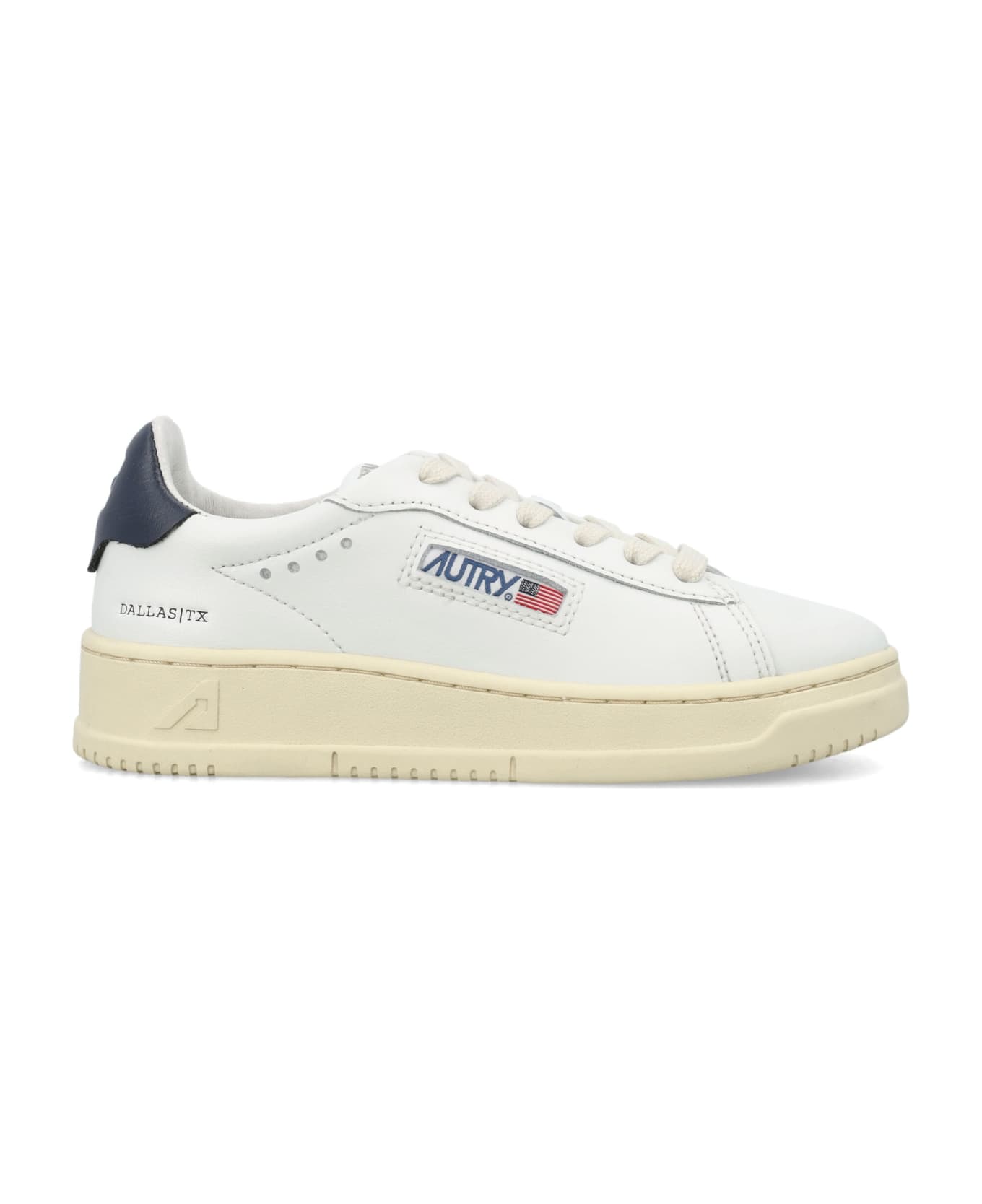 Autry Dallas Low Sneakers - WHITE/BLUE