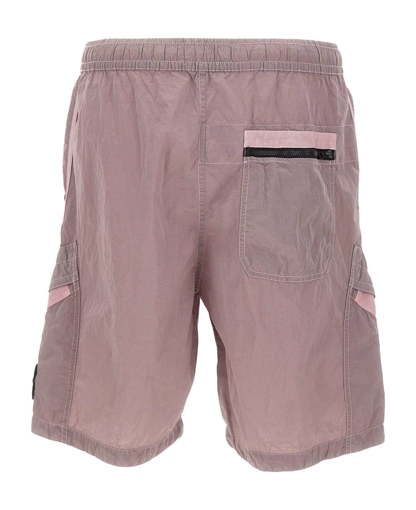 Stone Island Nylon Shorts - PINK