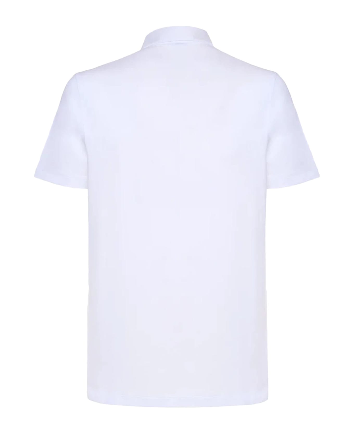 Malo White Stretch-cotton Polo Shirt - White ポロシャツ