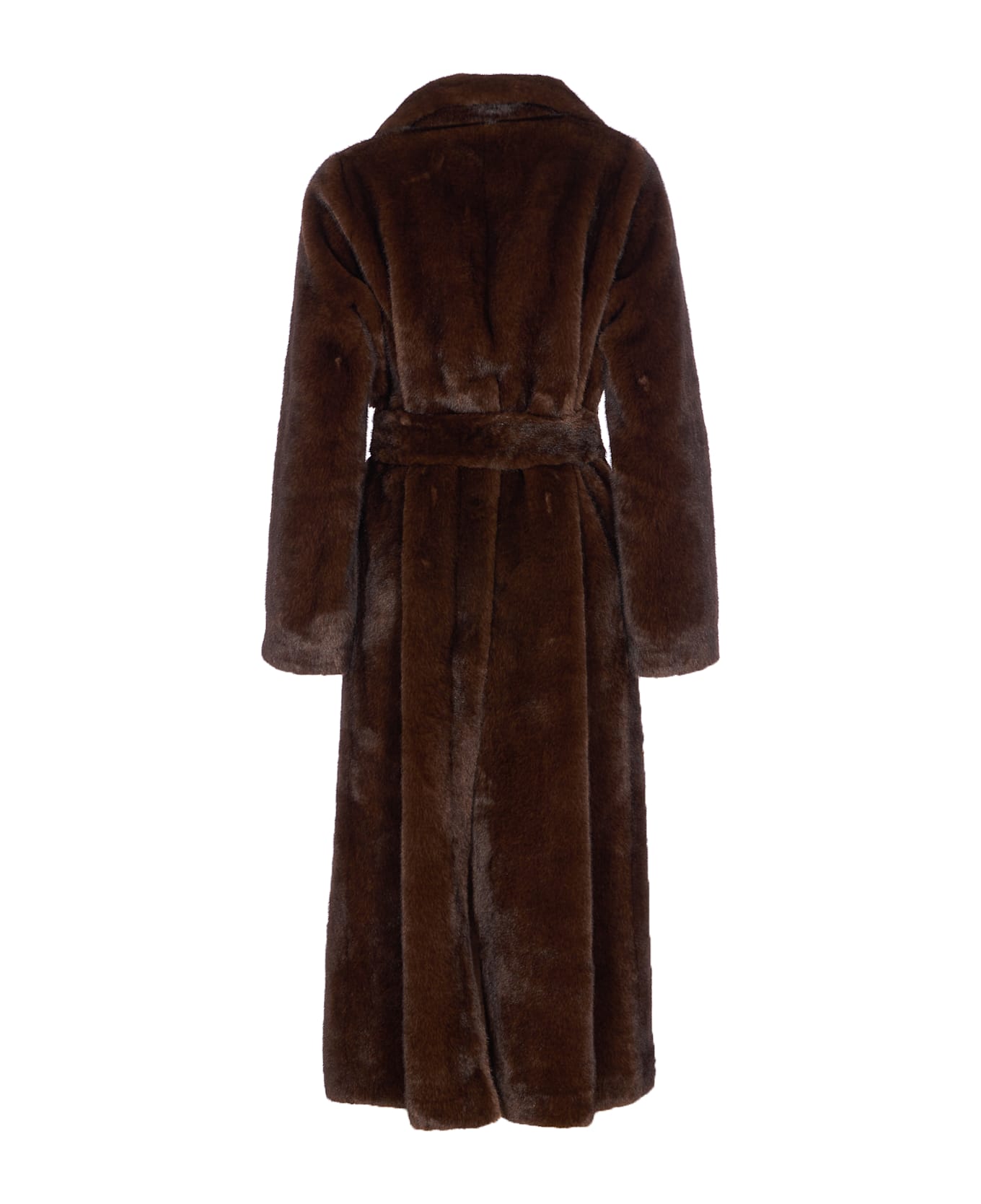 Valentini 1972 Eco Fur Mink Coat - Brown