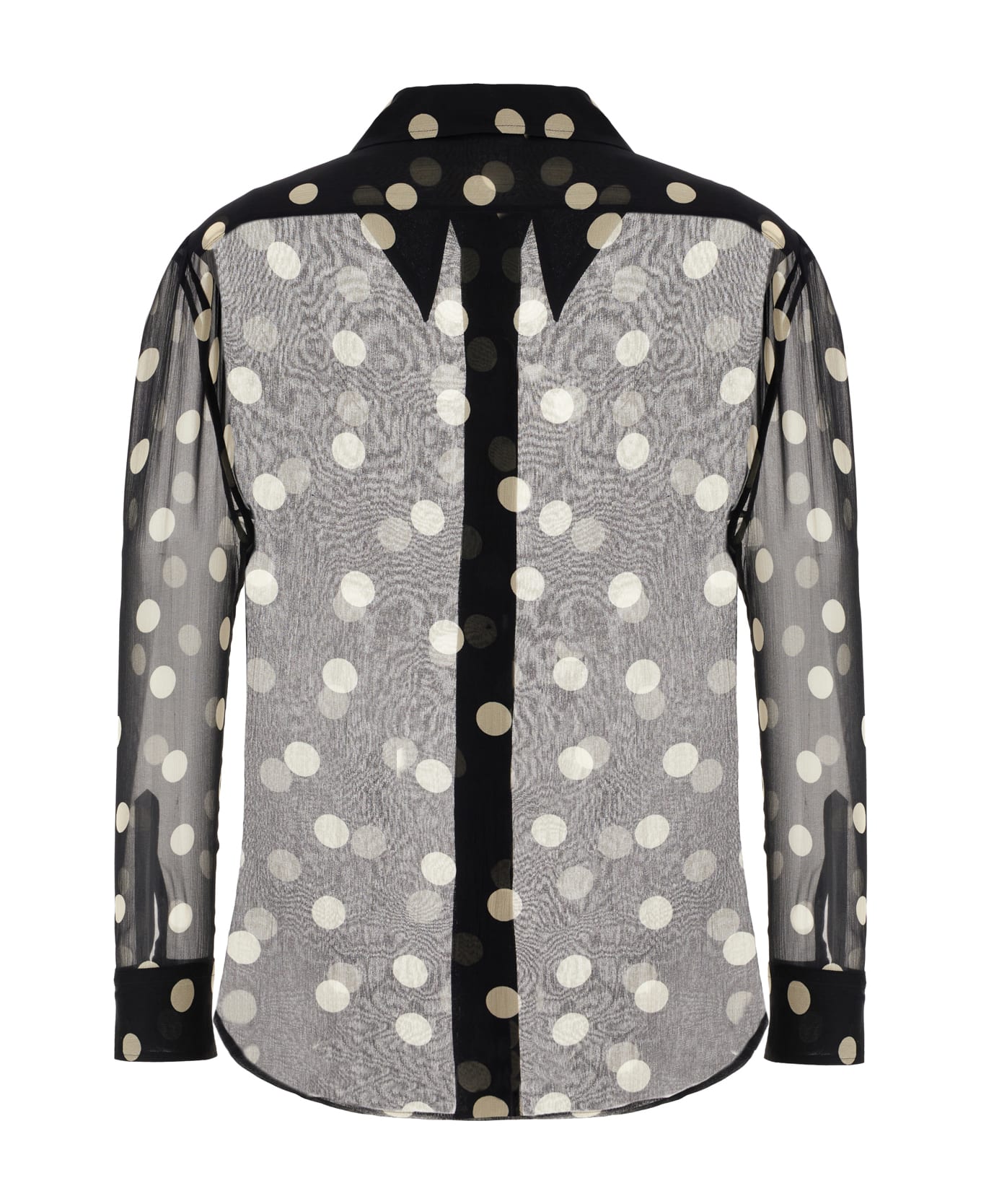 Stella McCartney Printed Silk Blouse - BLACK CREAM