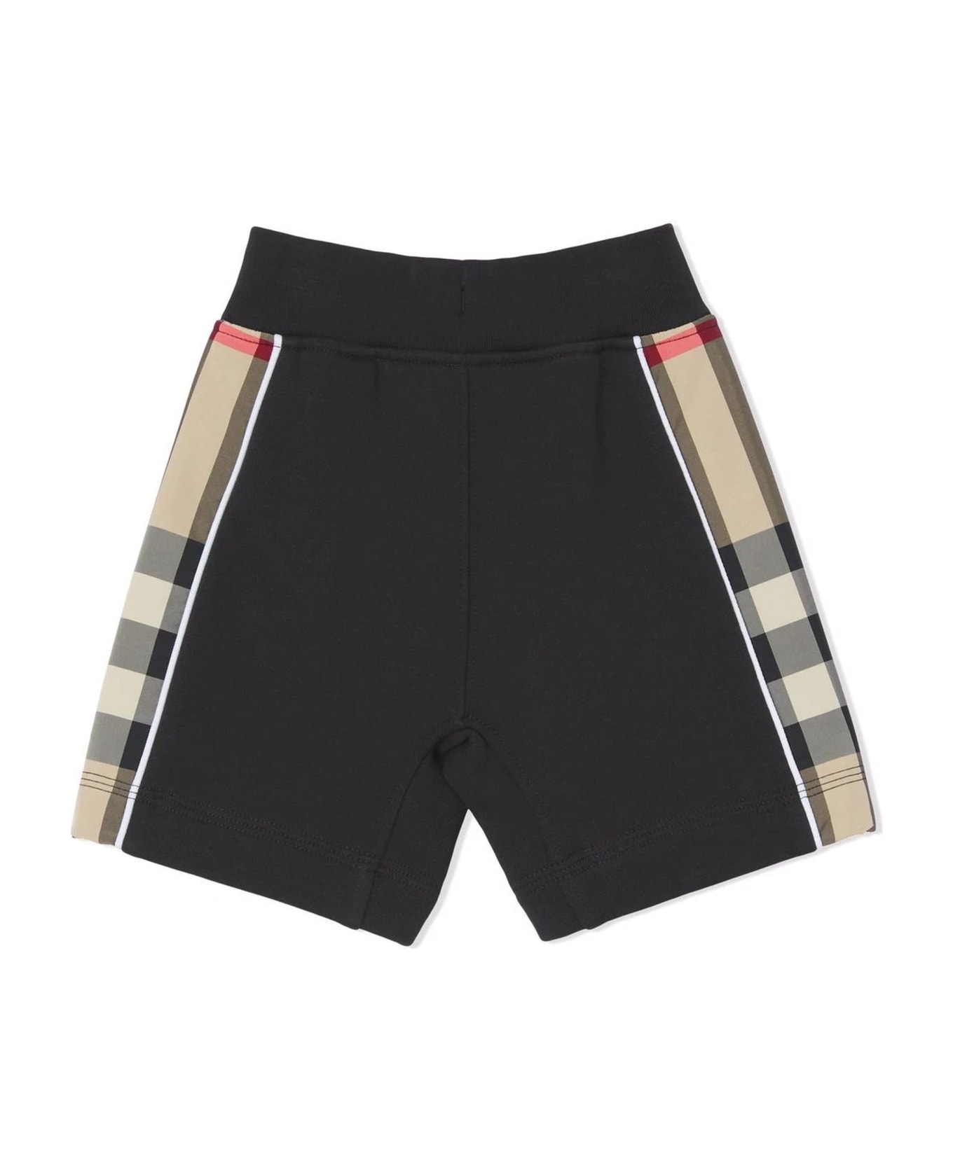 Burberry Black Cotton Shorts - Nero