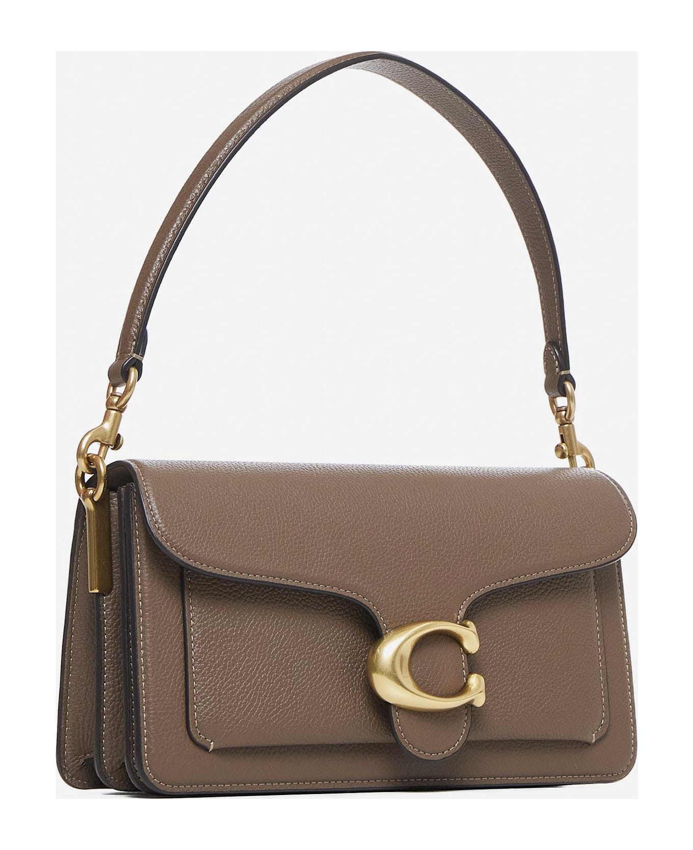 Coach Tabby 26 Leather Shoulder Bag - Dove Grey
