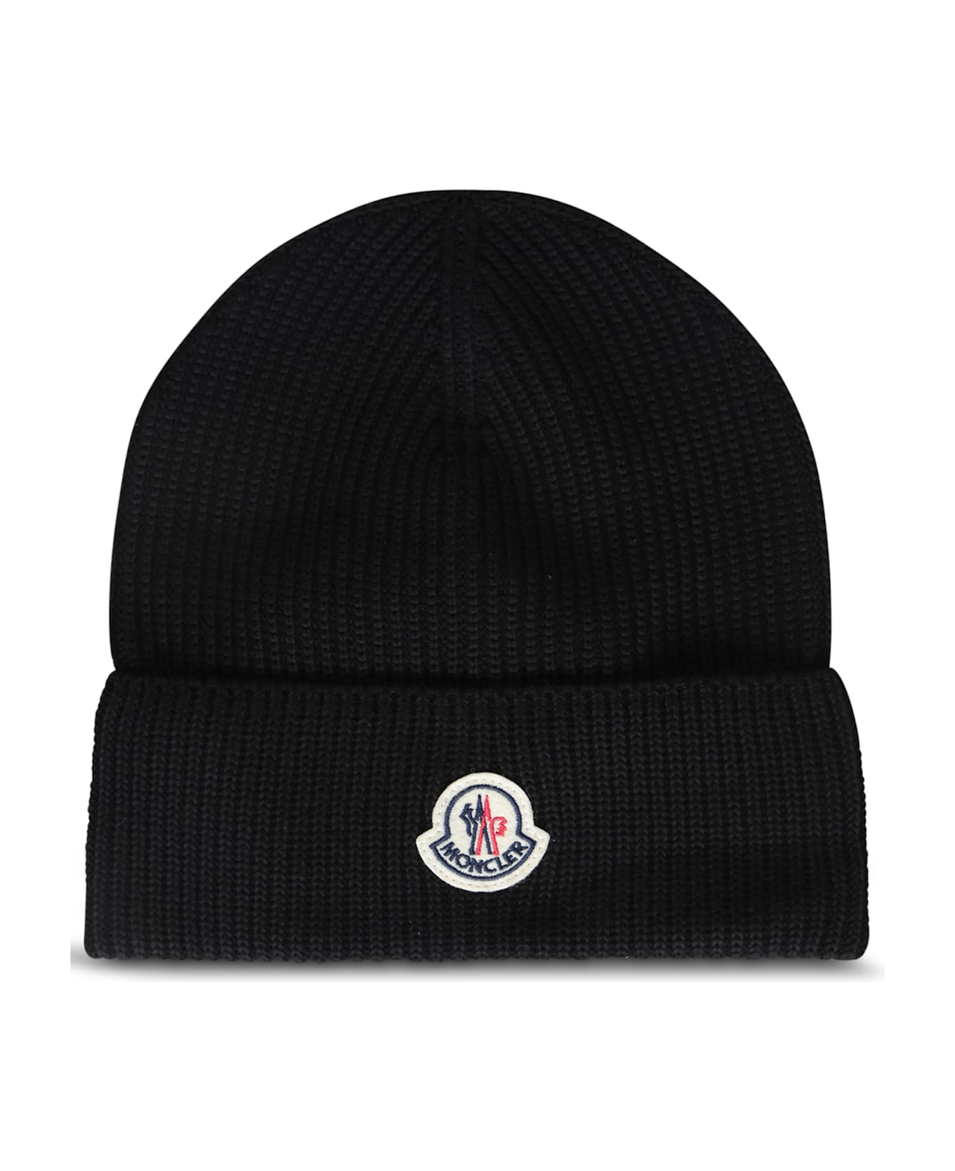 Moncler Logo Beanie - Nero